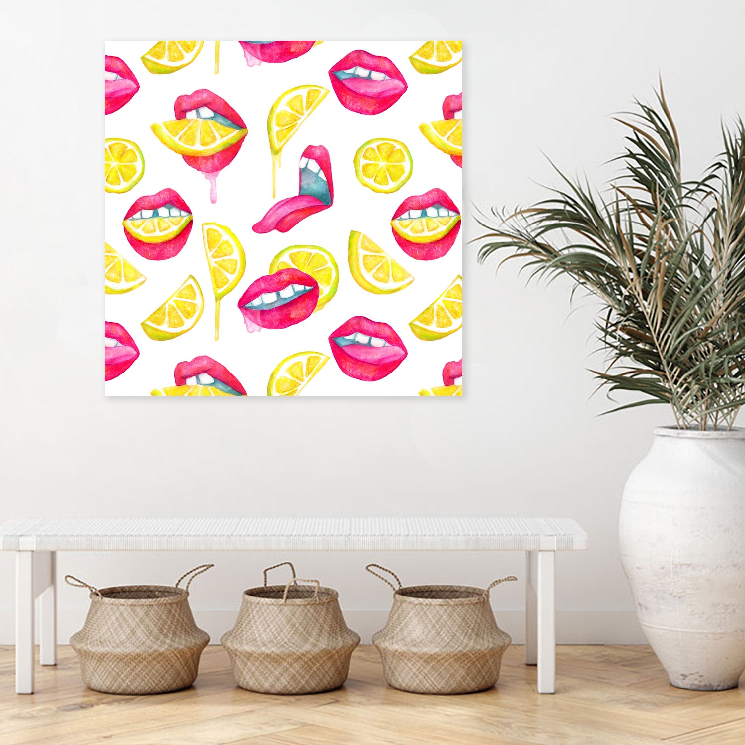 Don't Kill My Vibe by Sabrina Pearcy on GIANT ART - pink mixed media