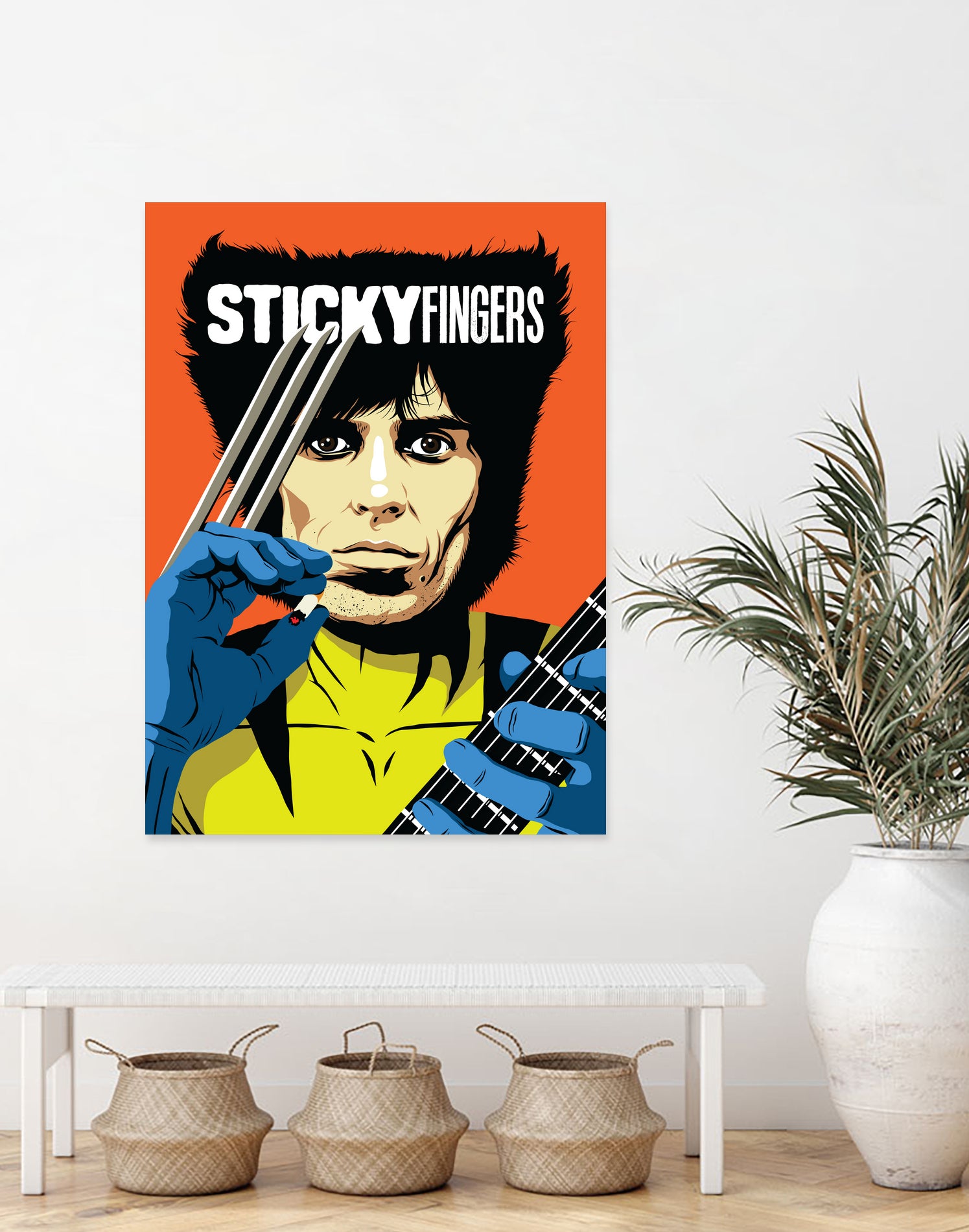 Sticky Fingers by Bily Mariano da Luz on GIANT ART - orange digital painting