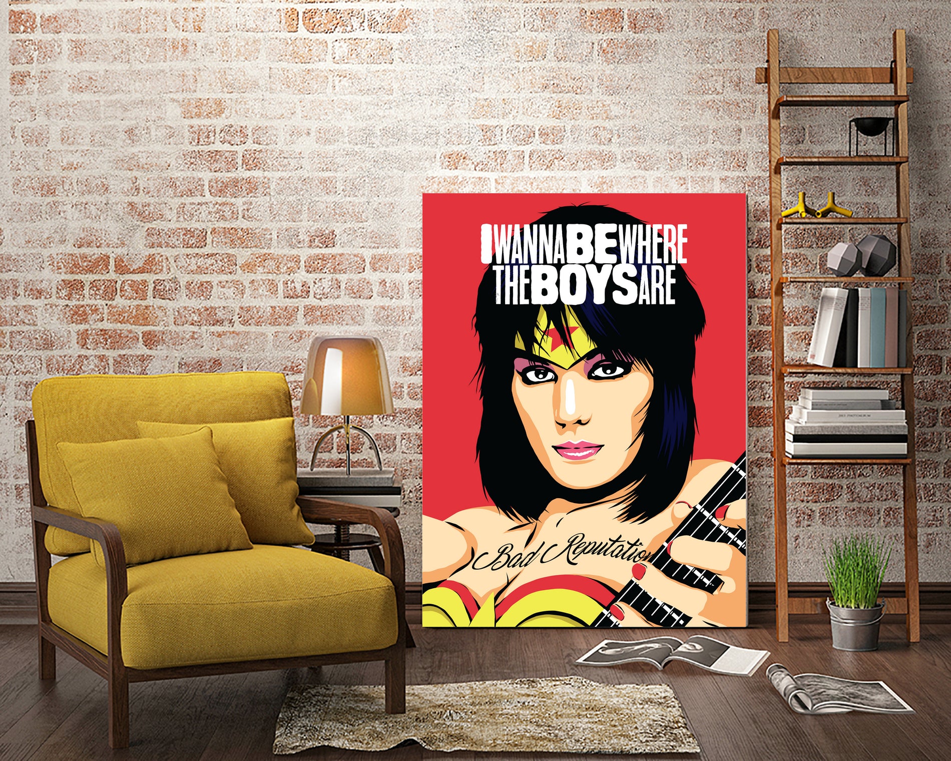 I Wanna Be Where the Boys Are by Bily Mariano da Luz on GIANT ART - red digital painting