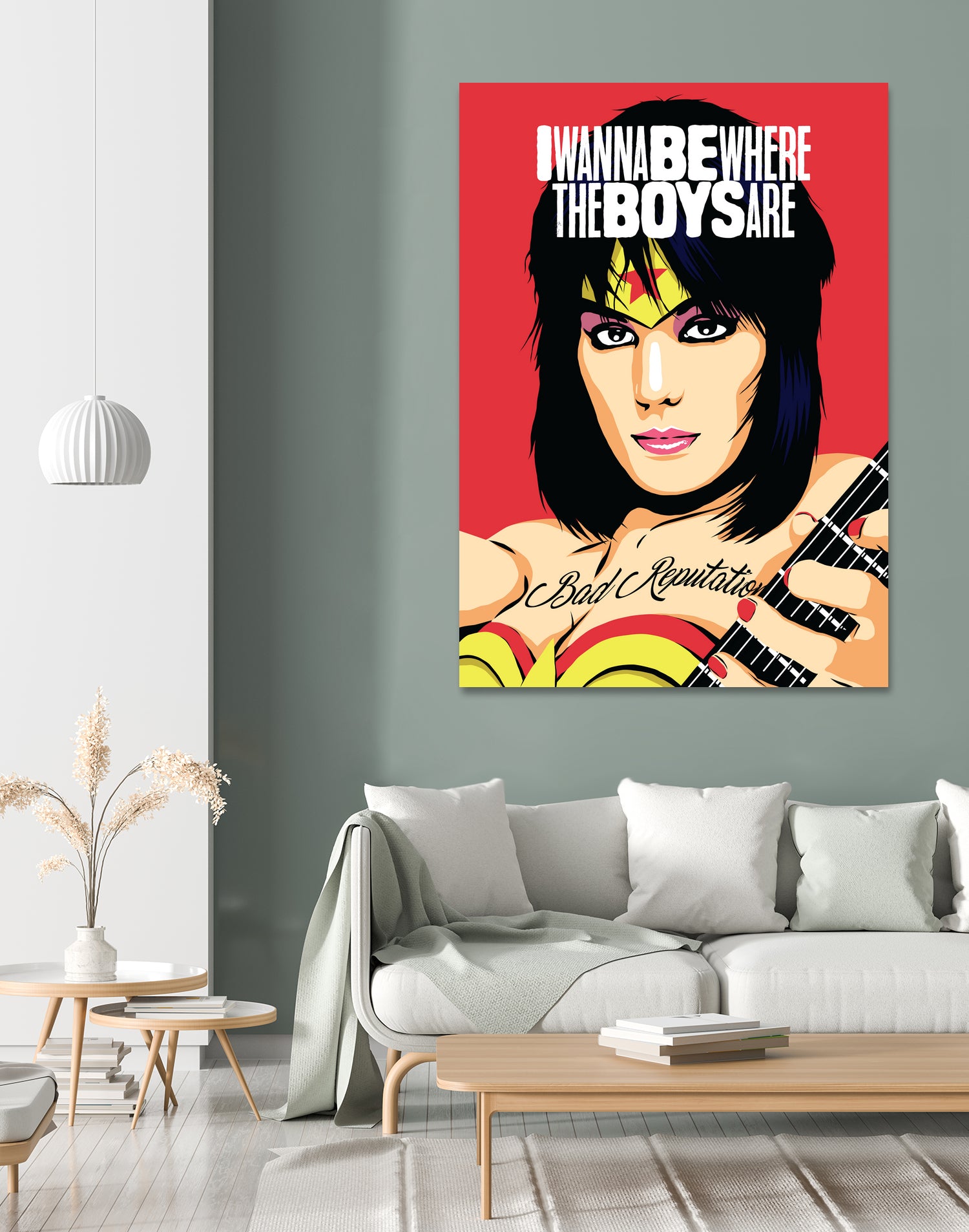 I Wanna Be Where the Boys Are by Bily Mariano da Luz on GIANT ART - red digital painting