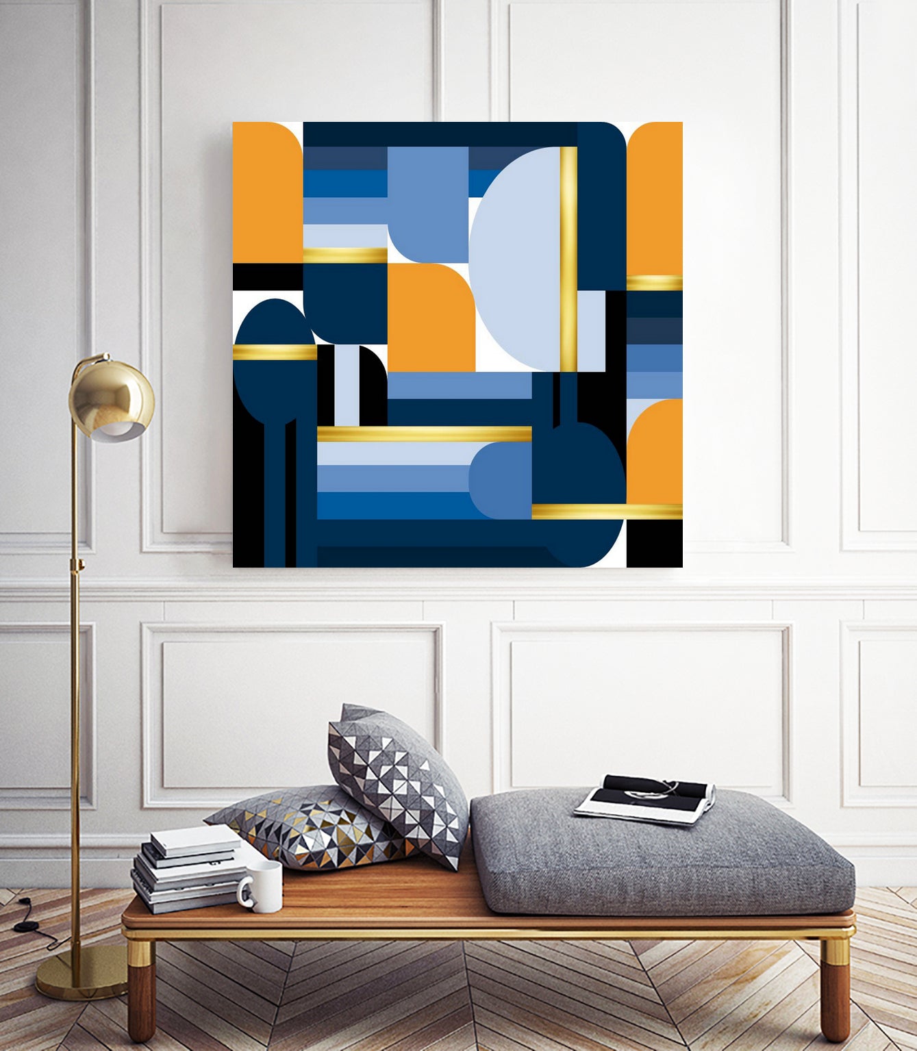 Shades of blue.Combination №1. by Регина Руденко on GIANT ART - blue typography