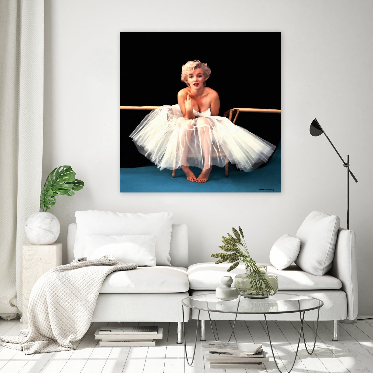 Marilyn Monroe Portrait #3 by Gabriel T Toro on GIANT ART - black mixed media