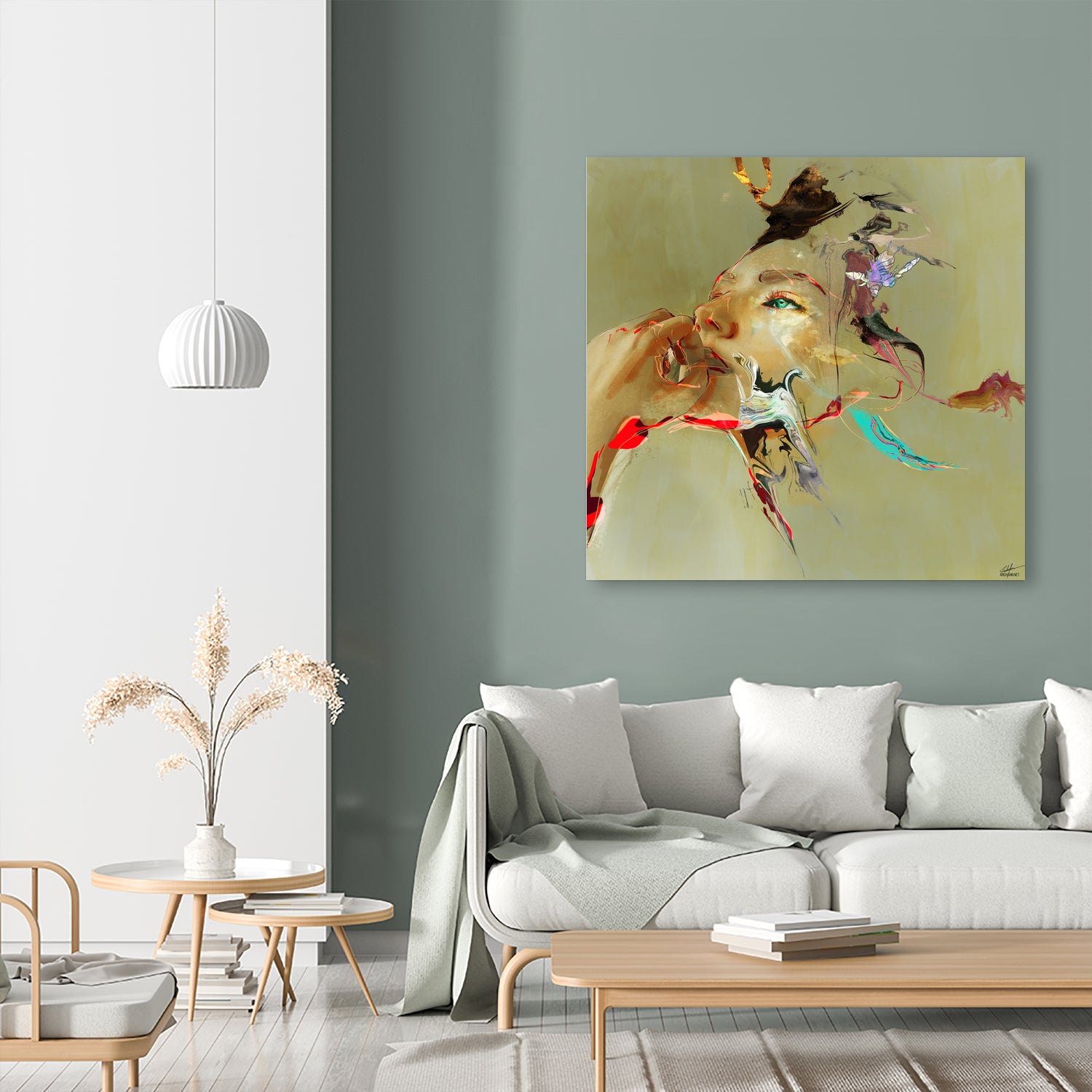 Waiting by Archan Nair on GIANT ART - brown digital painting