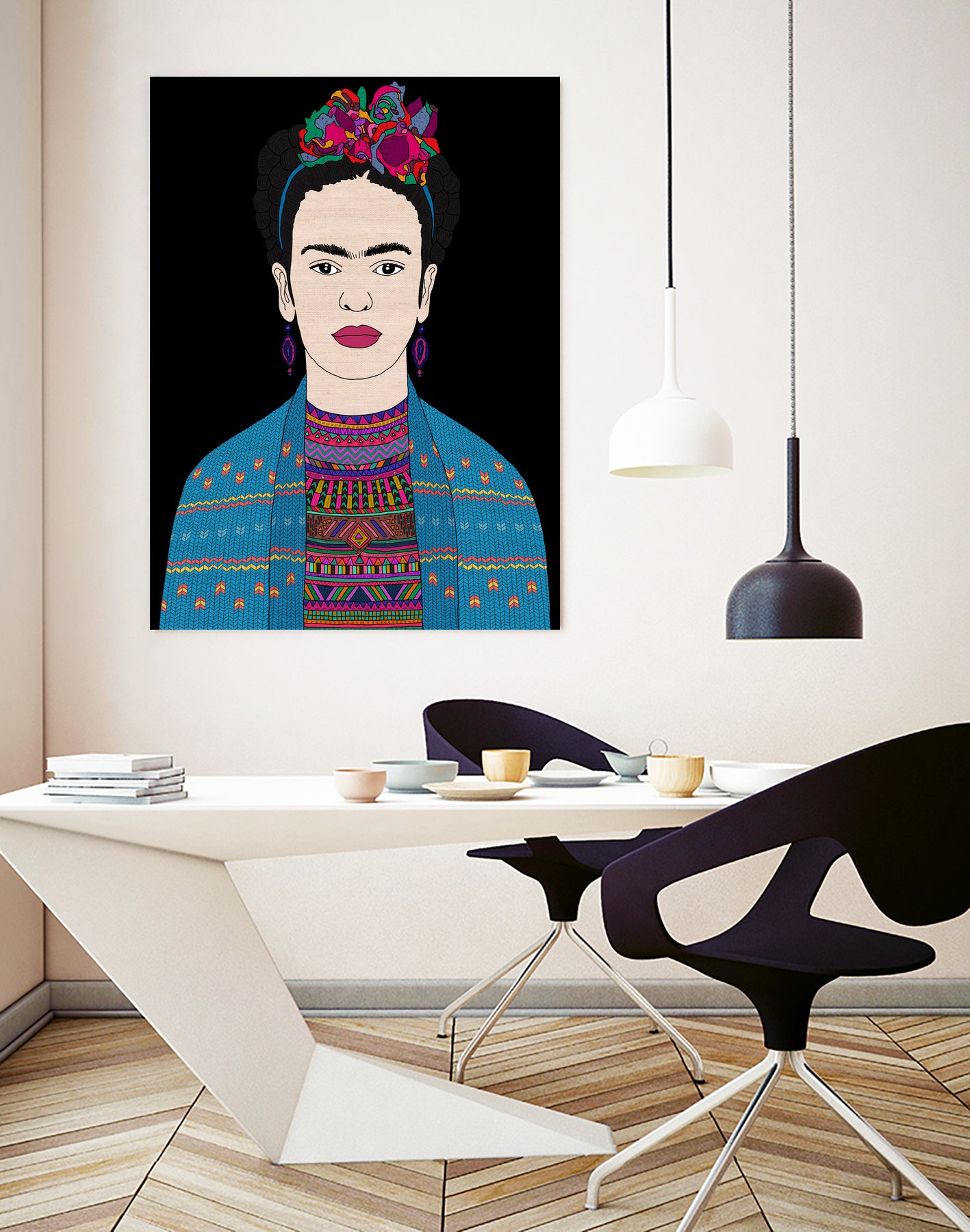 FRIDA KAHLO II by Bianca Green on GIANT ART - fuchsia digital drawing