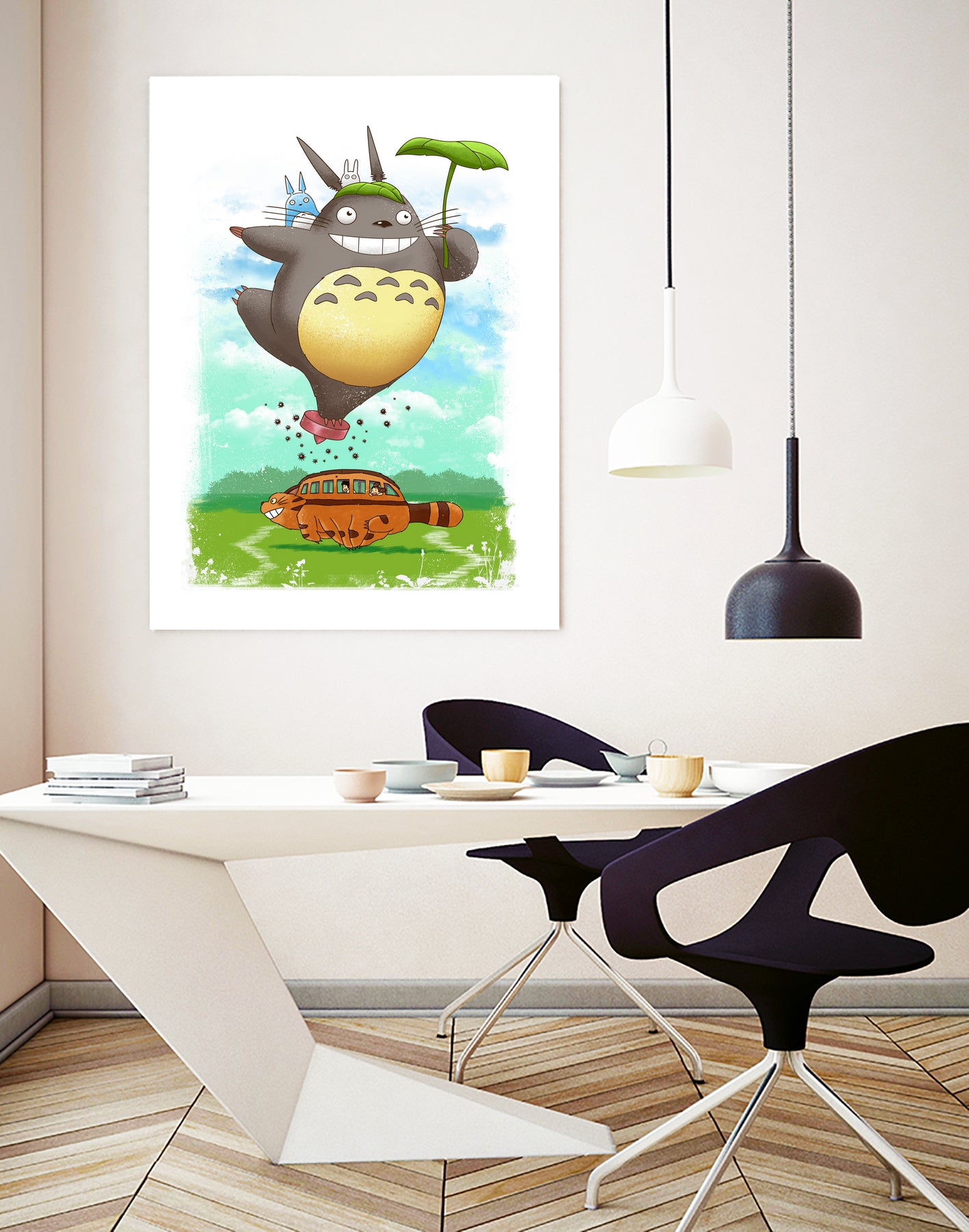 My Cute Neighbors by Vincent Trinidad on GIANT ART - white digital painting