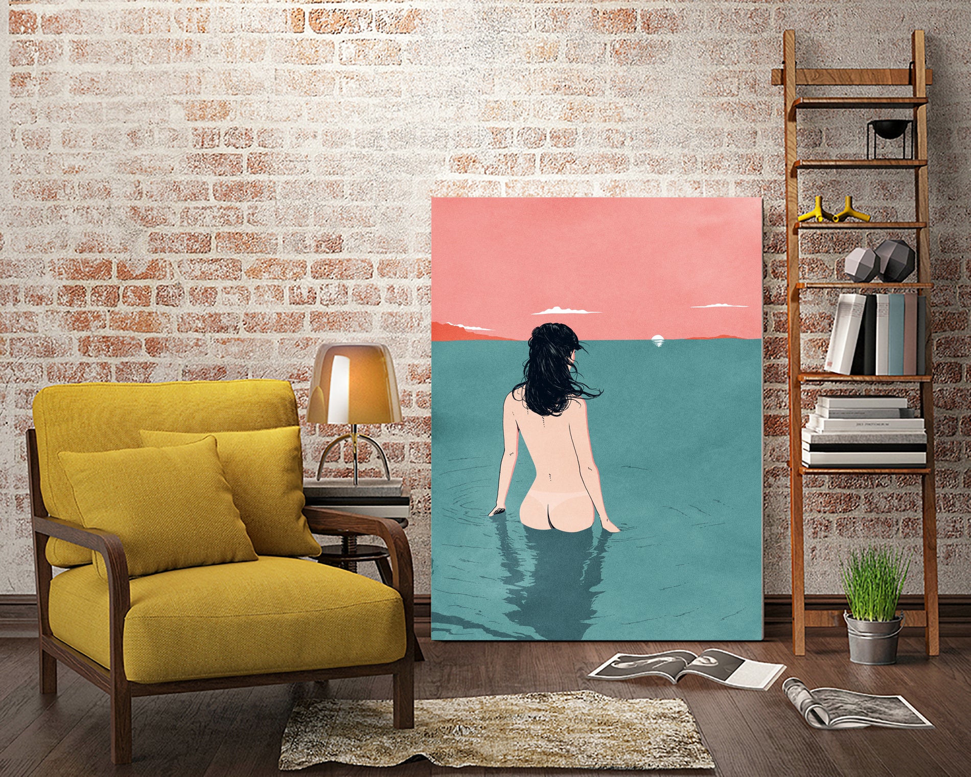 WATER by David Lanaspa on GIANT ART - white digital painting