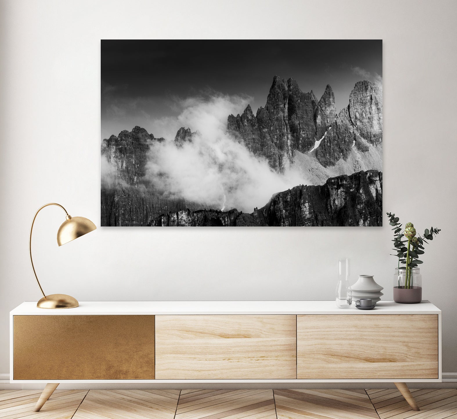 Rising Cloud in the Dolomites by Gabor Boszormenyi on GIANT ART - white photo illustration