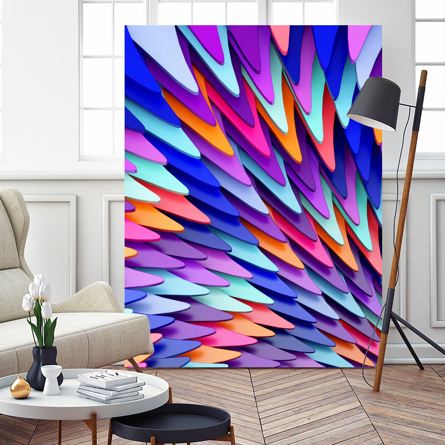 Colorful Skin by Danny Jardim on GIANT ART - blue digital painting