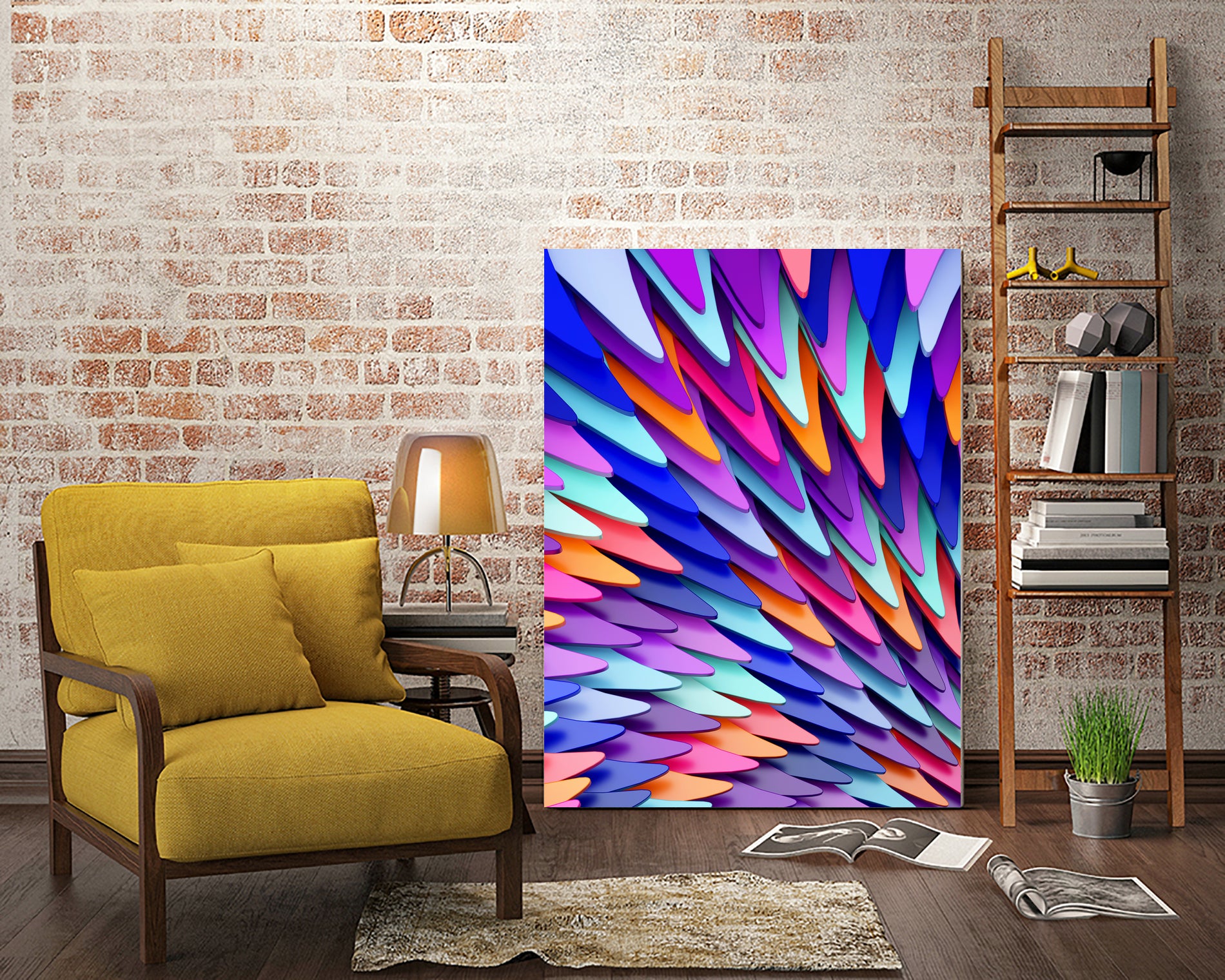 Colorful Skin by Danny Jardim on GIANT ART - blue digital painting