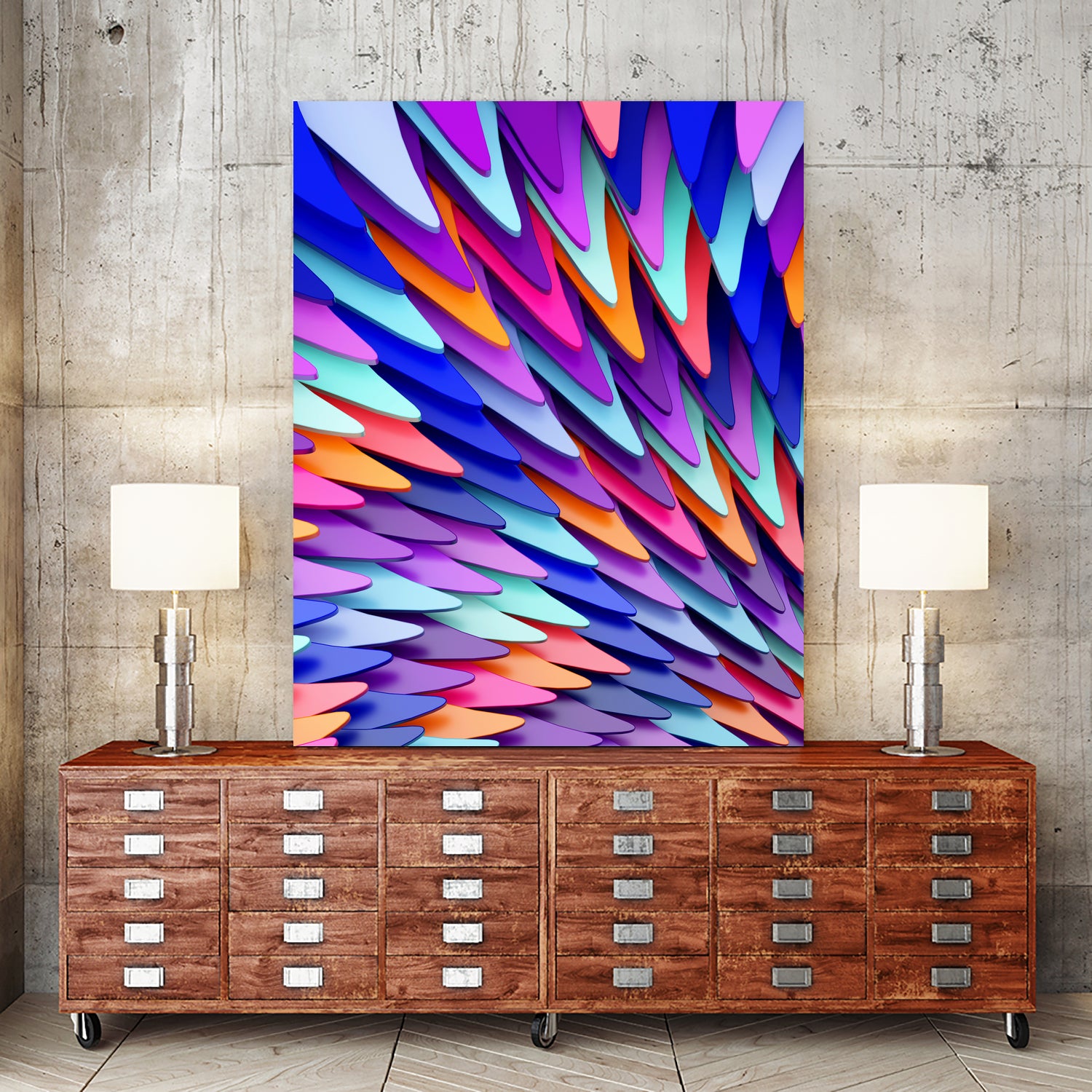 Colorful Skin by Danny Jardim on GIANT ART - blue digital painting