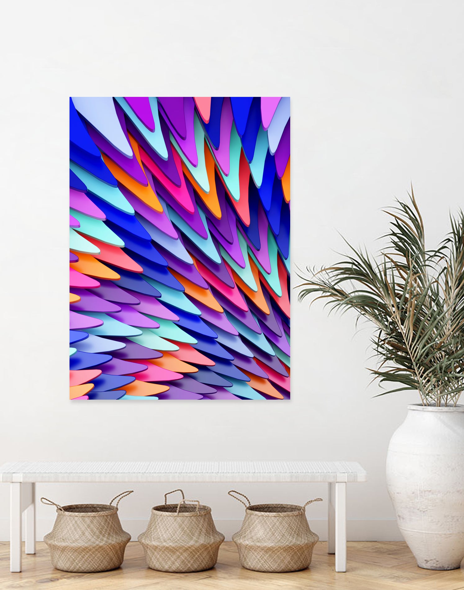 Colorful Skin by Danny Jardim on GIANT ART - blue digital painting