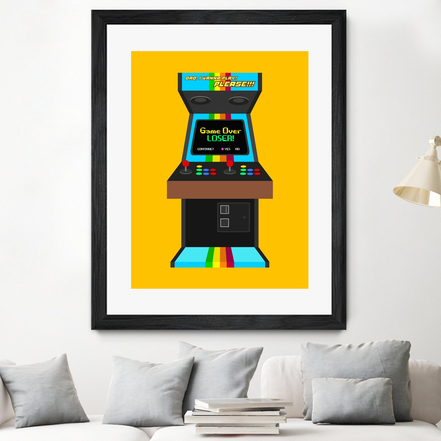 Fliperama by Rafael Gomes on GIANT ART - yellow digital drawing