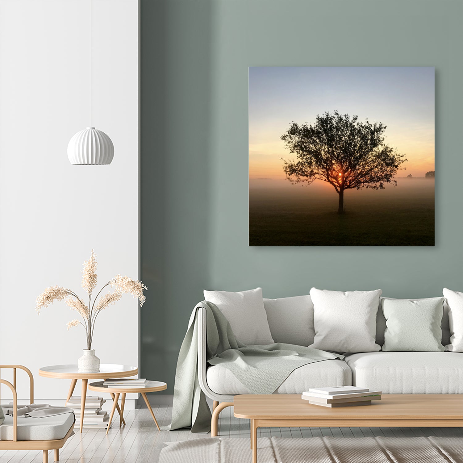 Tree at Sunrise Sunrise by Brian Sooy on GIANT ART - orange photo illustration