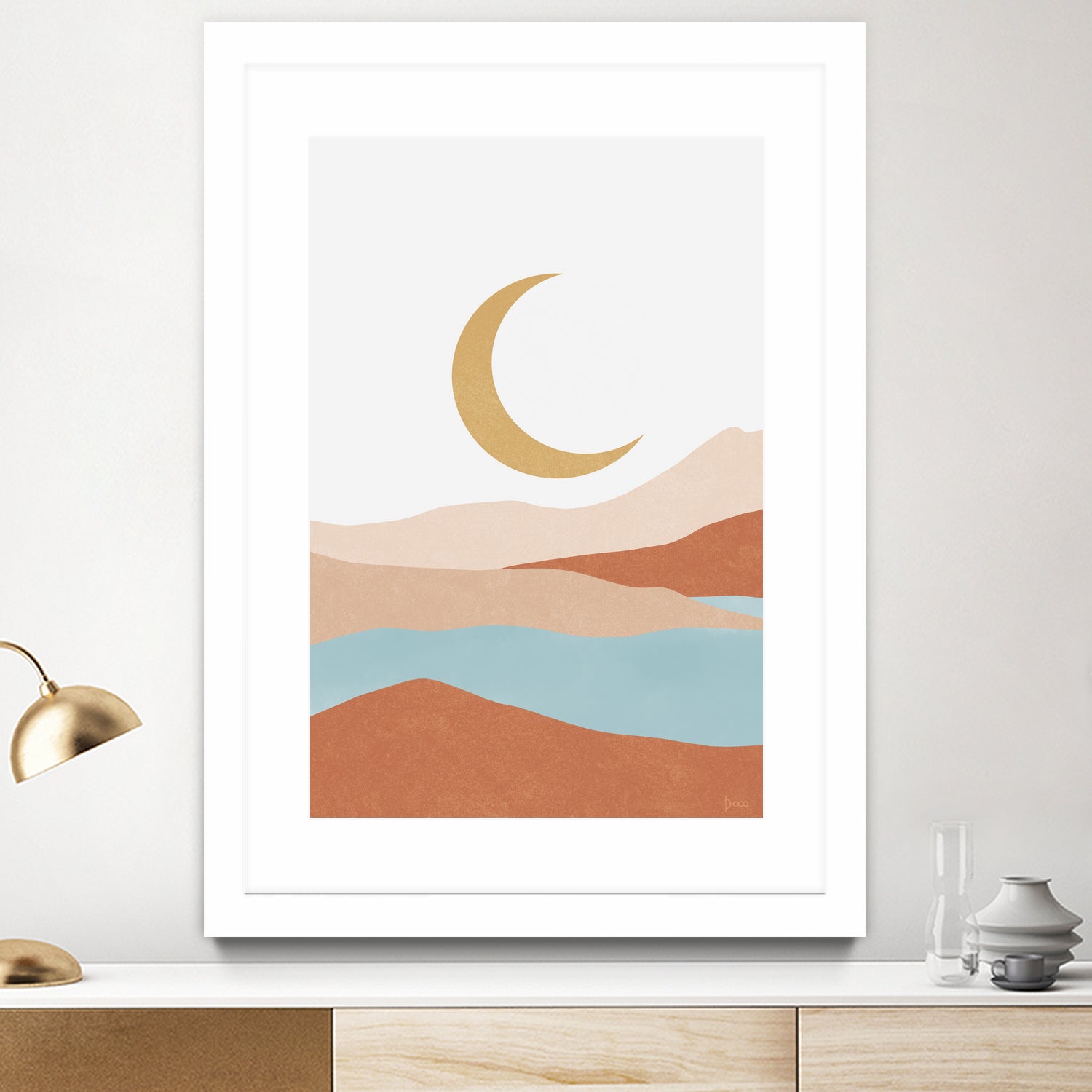 Desert Mountains II by Digital Canvas on GIANT ART - illustration