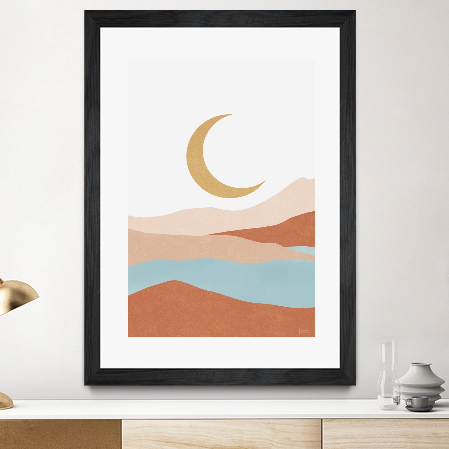 Desert Mountains II by Digital Canvas on GIANT ART - illustration
