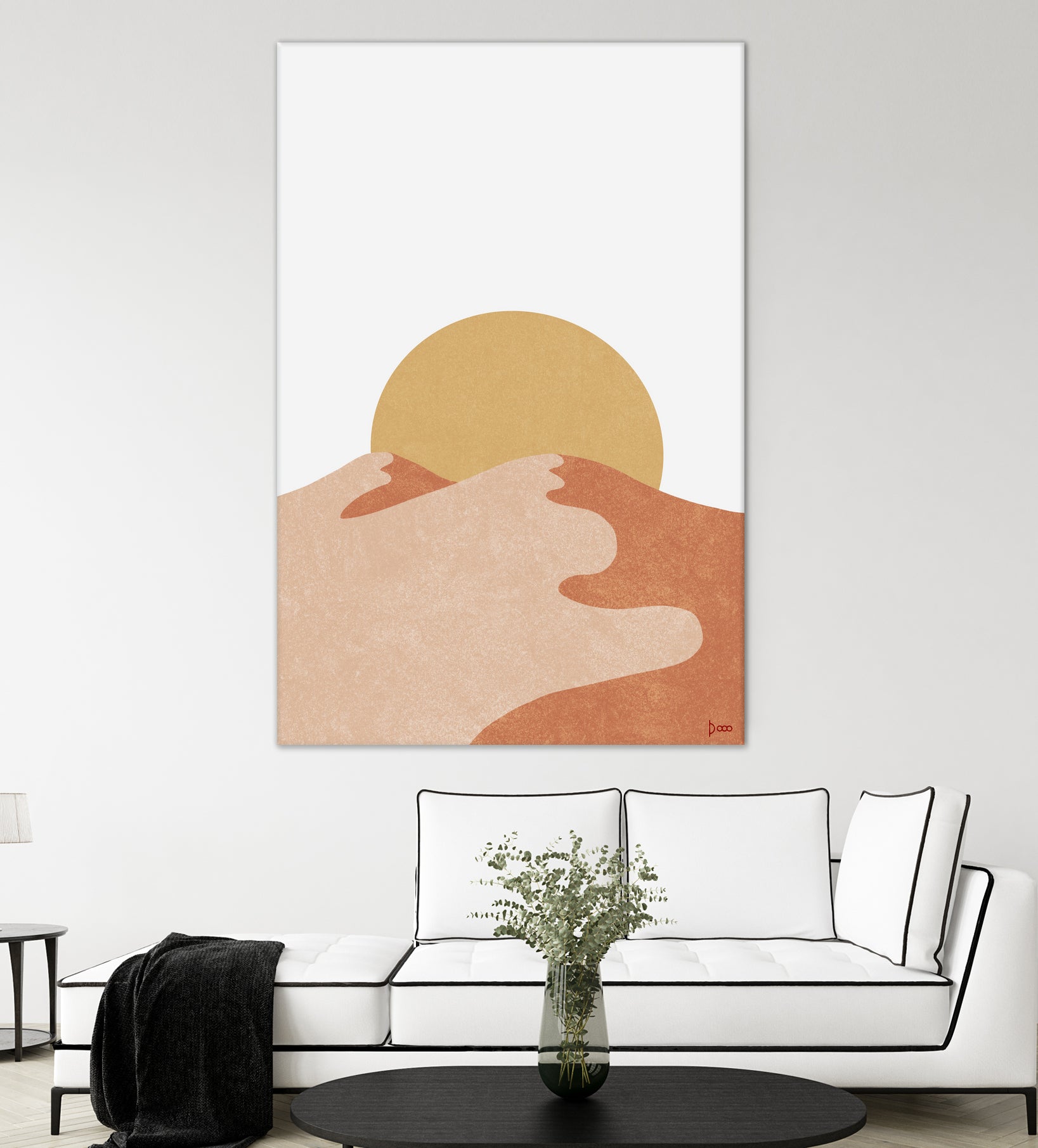 Desert Moutains IV by Digital Canvas on GIANT ART - orange digital