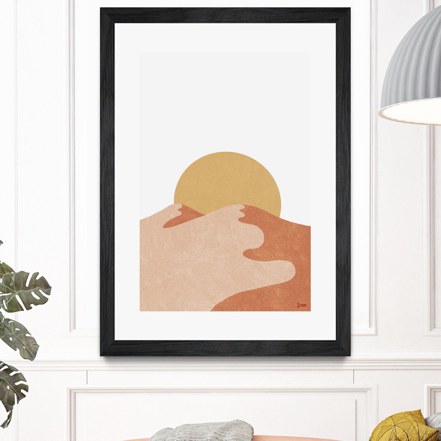 Desert Moutains IV by Digital Canvas on GIANT ART - orange digital