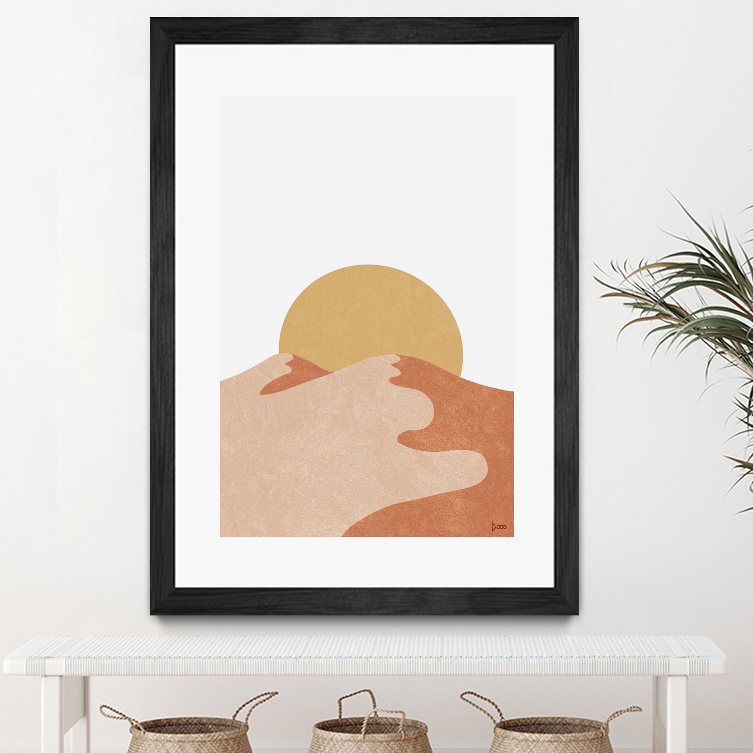 Desert Moutains IV by Digital Canvas on GIANT ART - orange digital