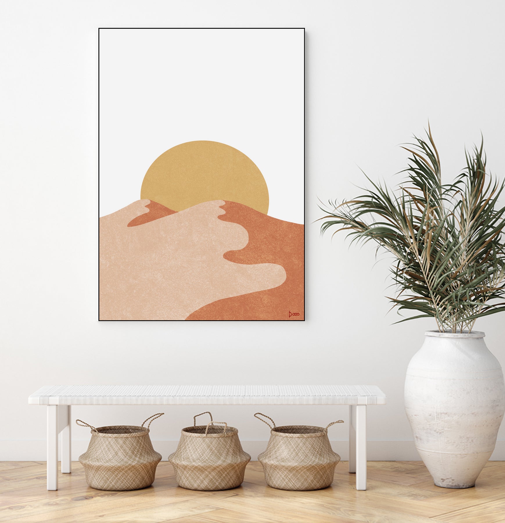 Desert Moutains IV by Digital Canvas on GIANT ART - orange digital