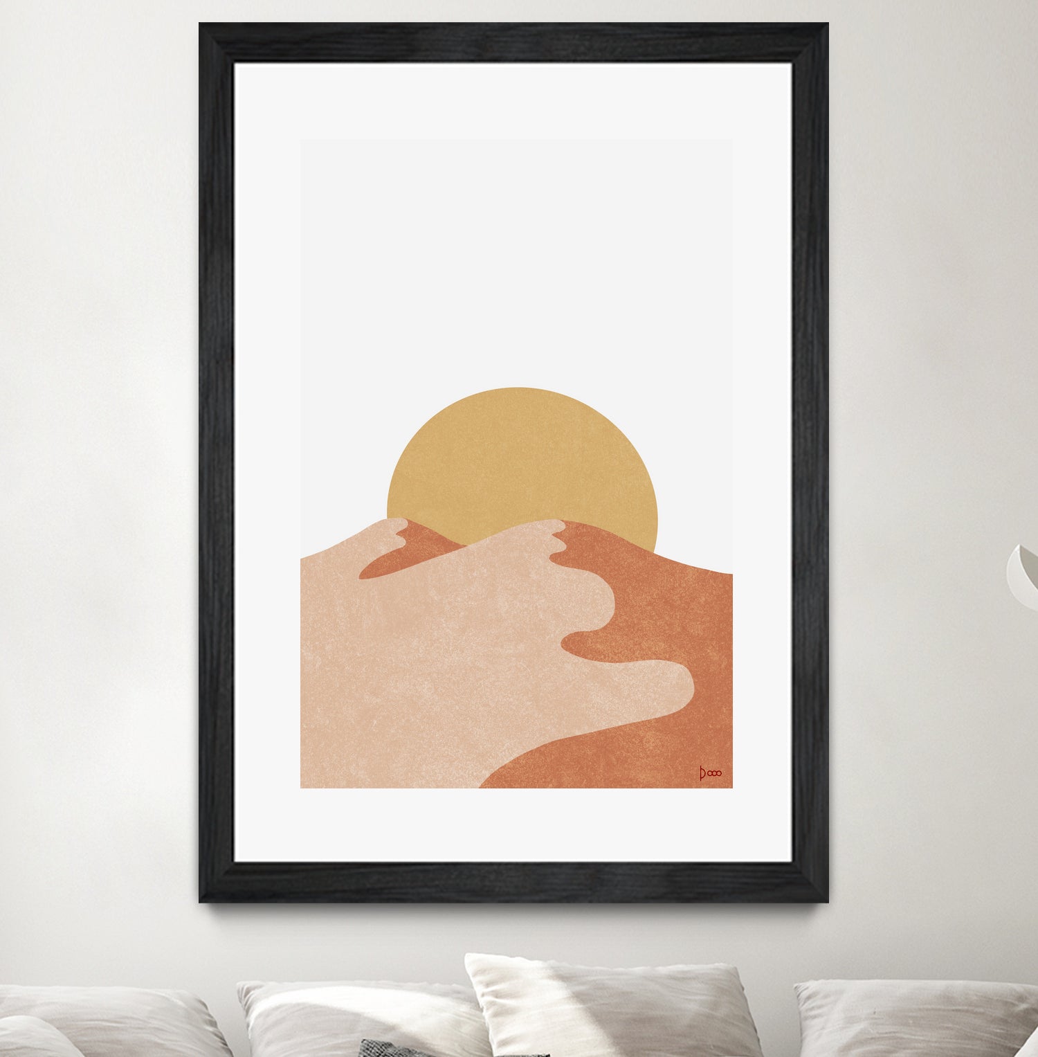 Desert Moutains IV by Digital Canvas on GIANT ART - orange digital