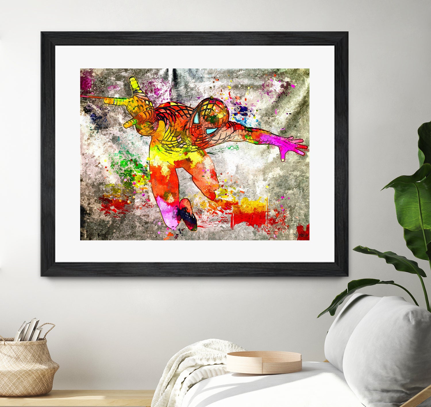 The Amazing Spider-Man Grunge by Daniel Janda on GIANT ART - blue digital painting