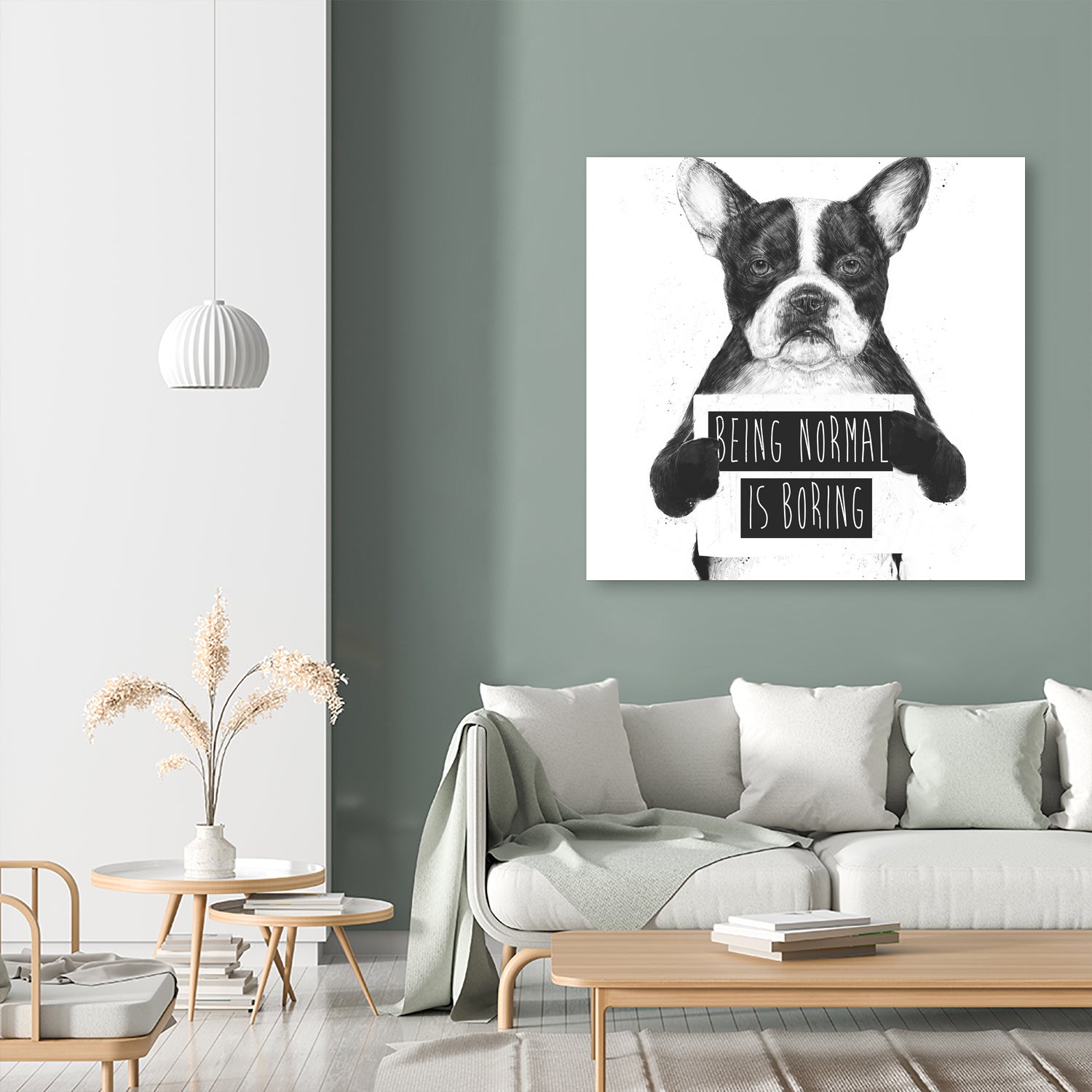 Being normal is boring by Solti Balázs on GIANT ART - white digital drawing