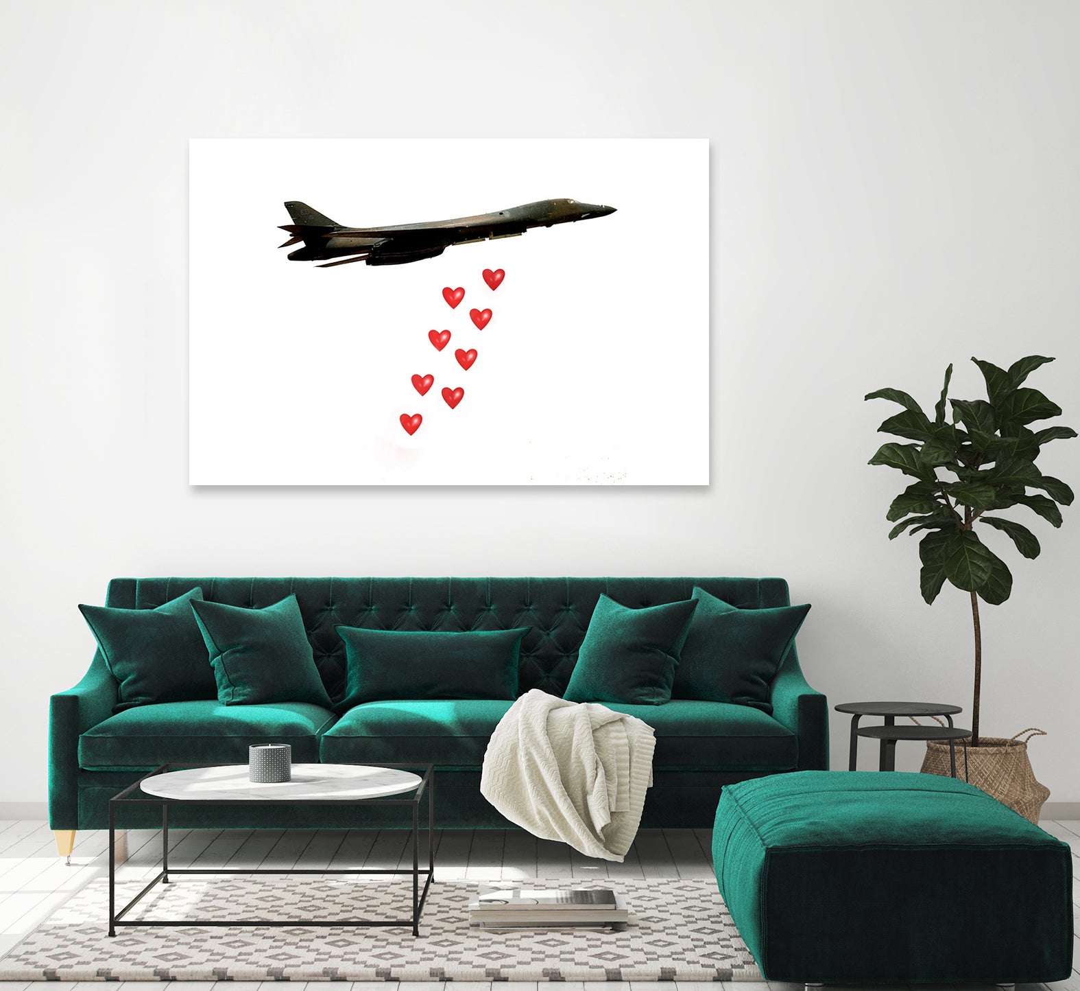 LOVE BOMBER by Michael Benisty on GIANT ART - white photo illustration