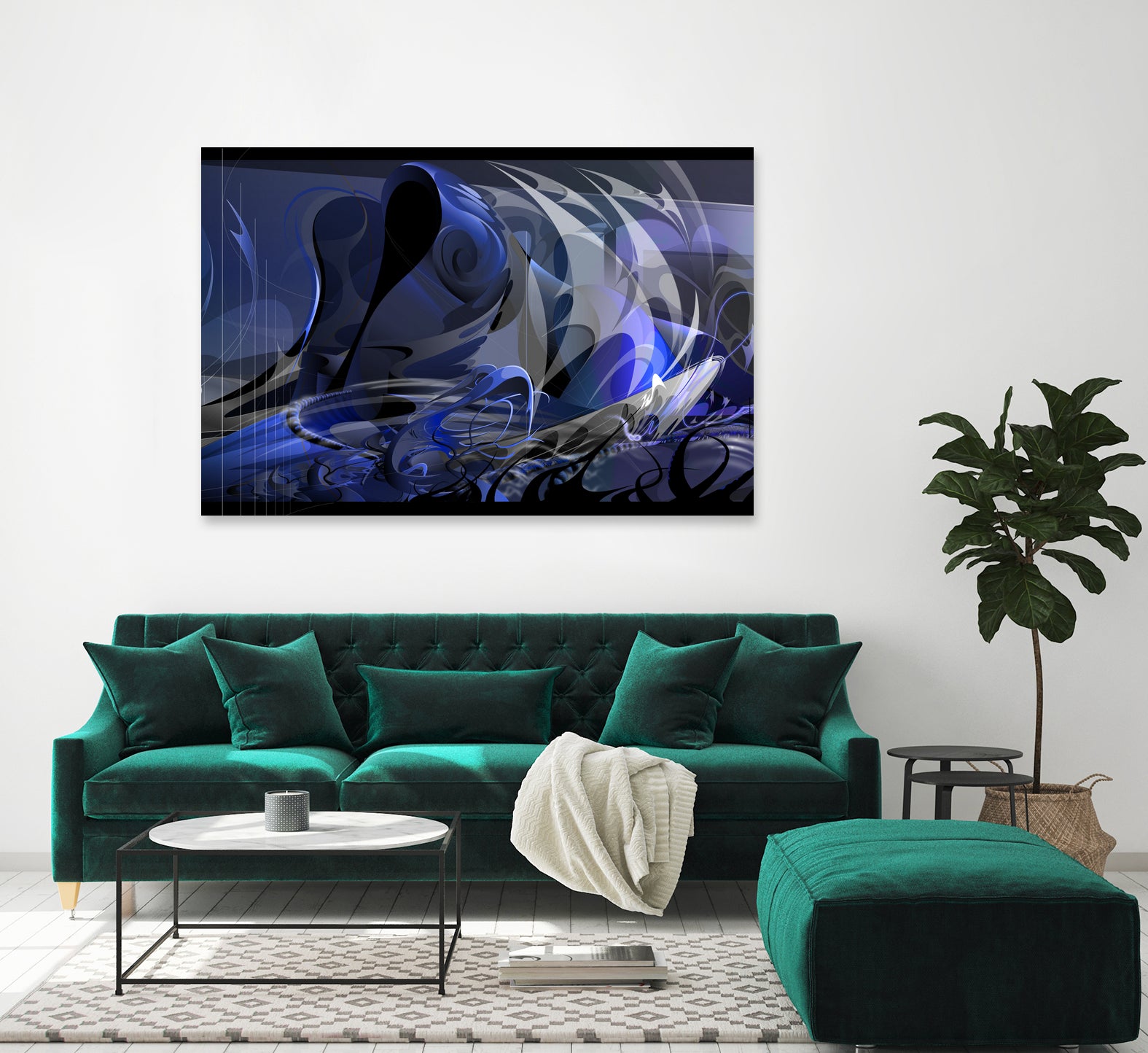 CURRENTS - Special Request Edition by James Mulvania on GIANT ART - white digital drawing