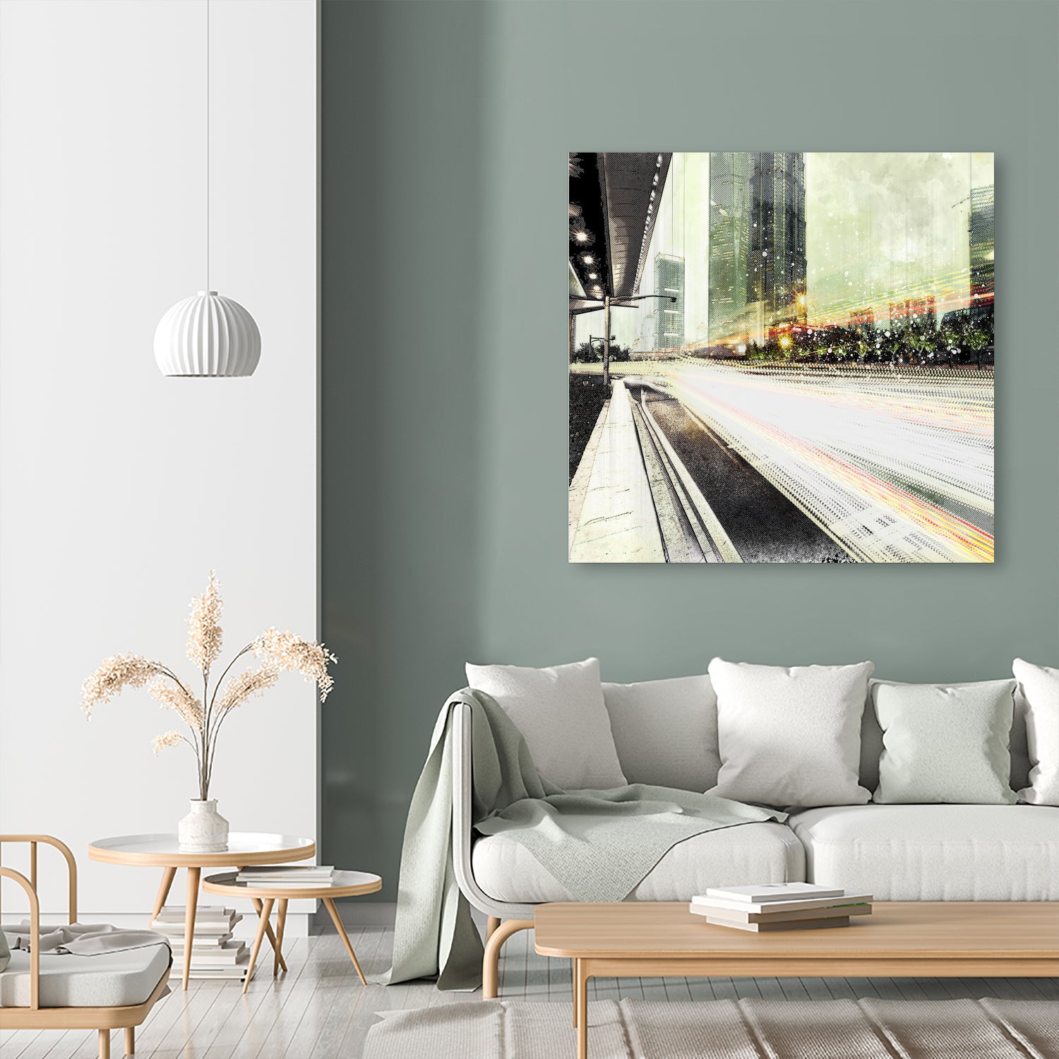 Tokyo Lights by Vin Zzep on GIANT ART - white digital painting