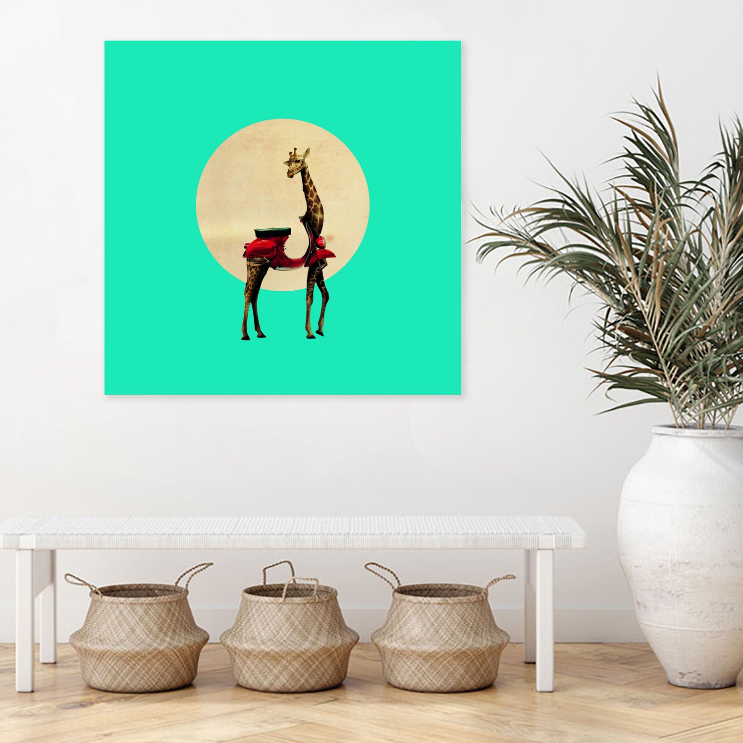 Giraffe by Ali Gulec on GIANT ART - white photo manipulation