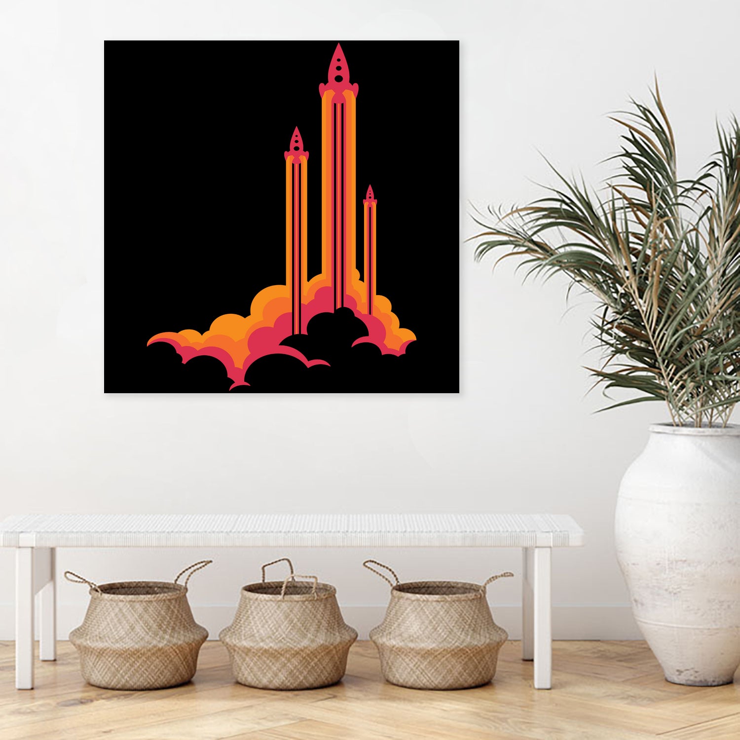 Liftoff! by Wayne Minnis on GIANT ART - orange digital drawing