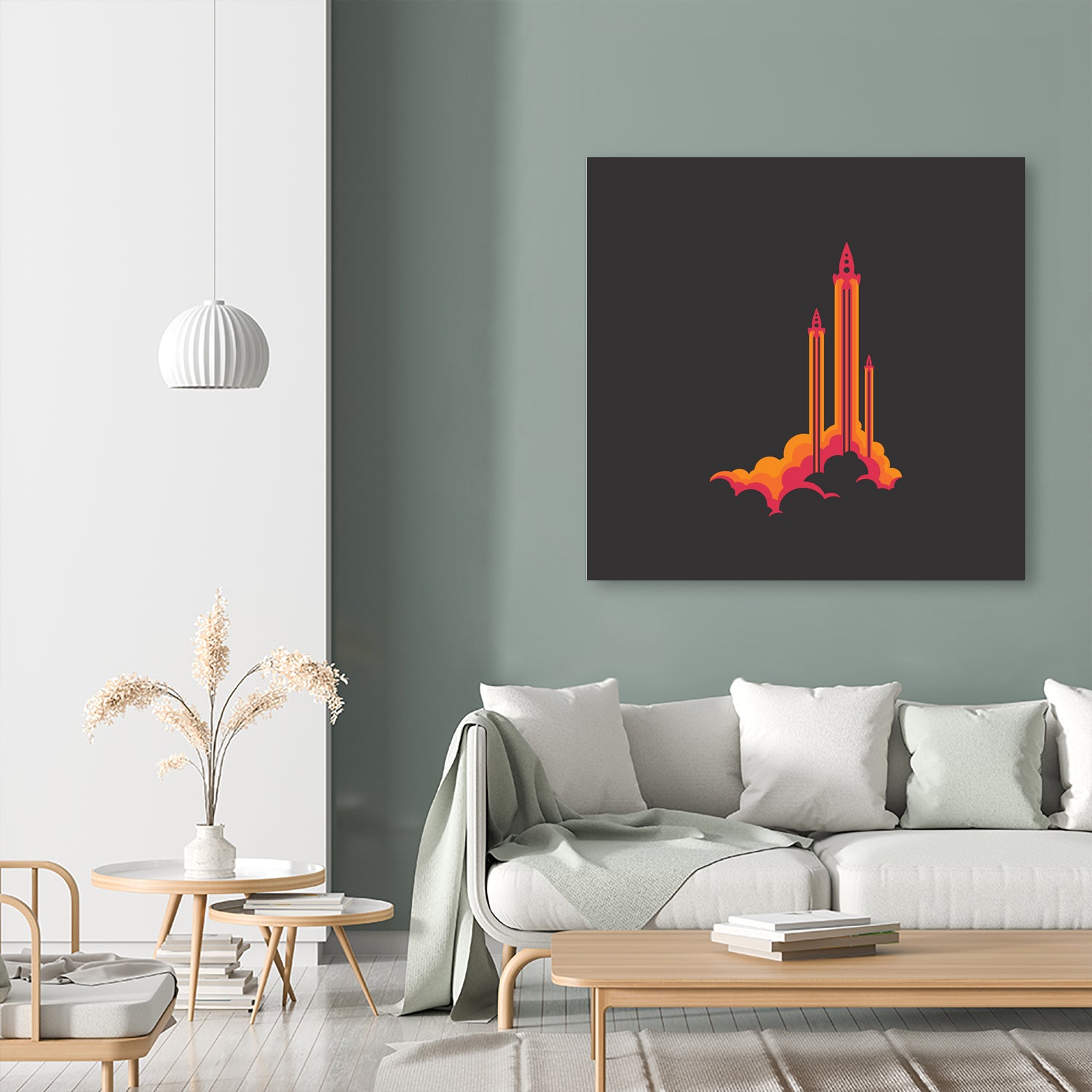 Liftoff! by Wayne Minnis on GIANT ART - orange digital drawing