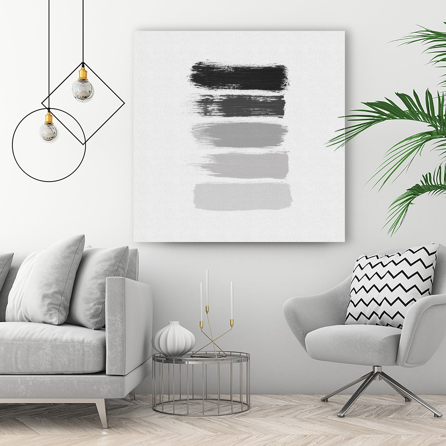 Black & White Stripes by Dana Shek on GIANT ART - white digital painting