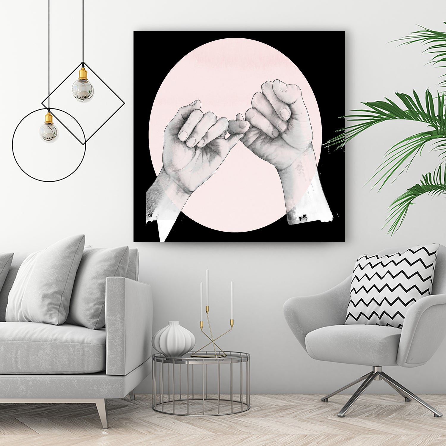 Hand Study // Pinky Swear by Laura Graves on GIANT ART - white digital drawing