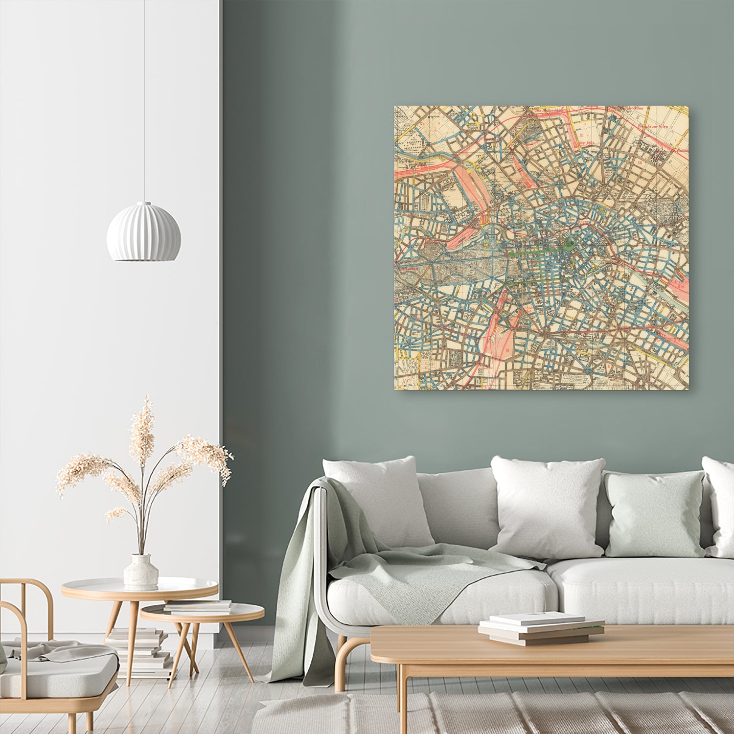 Vintage Map of Berlin Germany (1904) by Adam Shaw on GIANT ART - white photo illustration