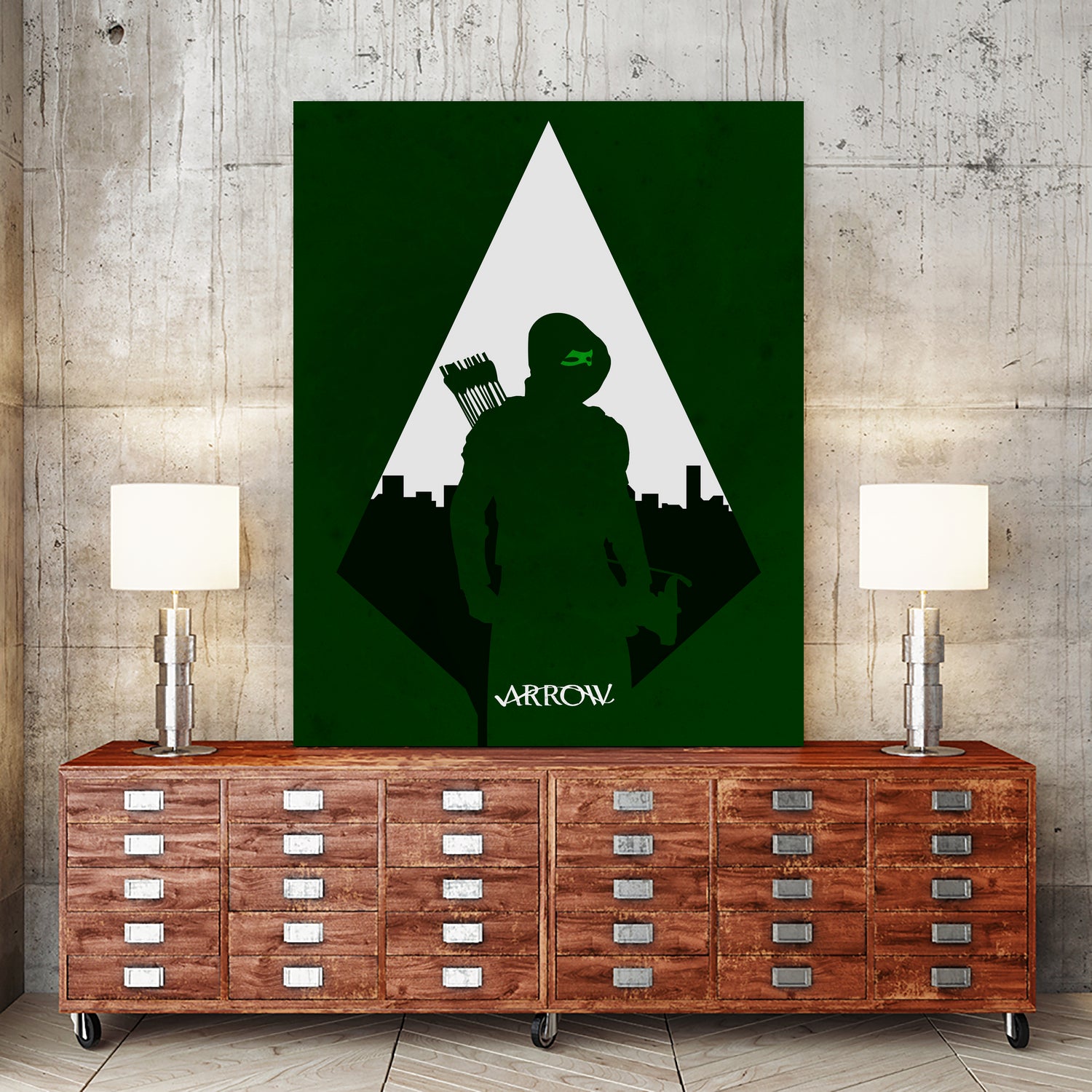 Arrow by Mateus Quandt on GIANT ART - green digital drawing