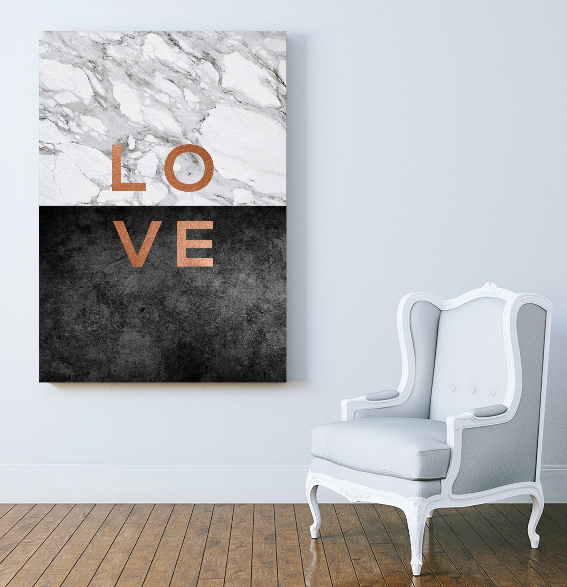 Love Copper by Dana Shek on GIANT ART - white typography