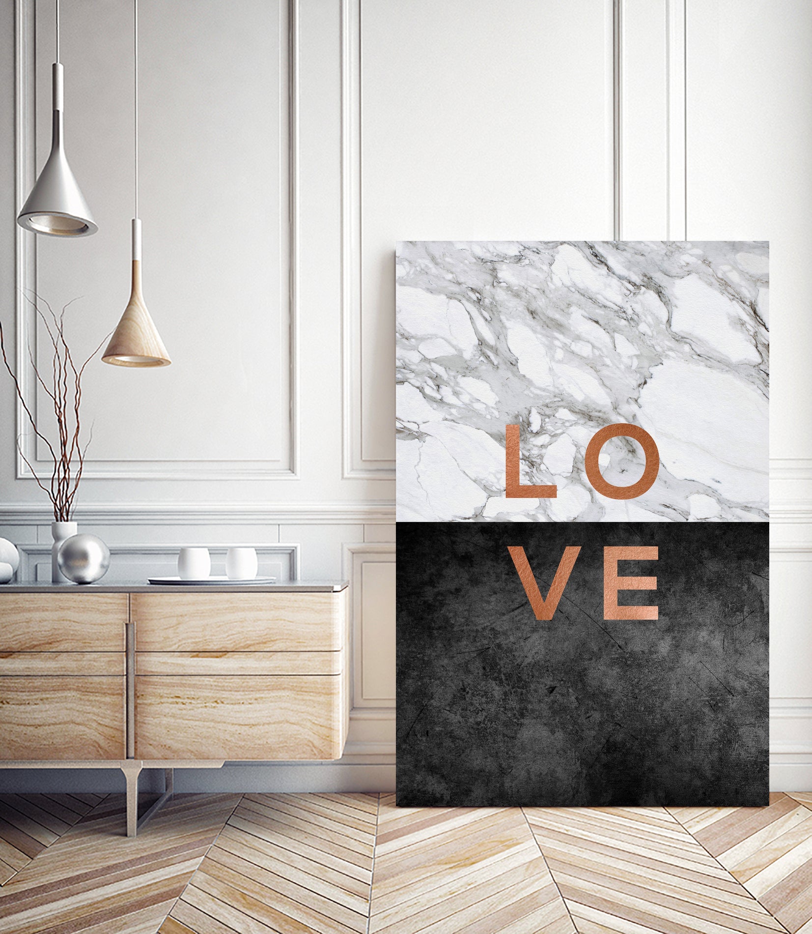 Love Copper by Dana Shek on GIANT ART - white typography