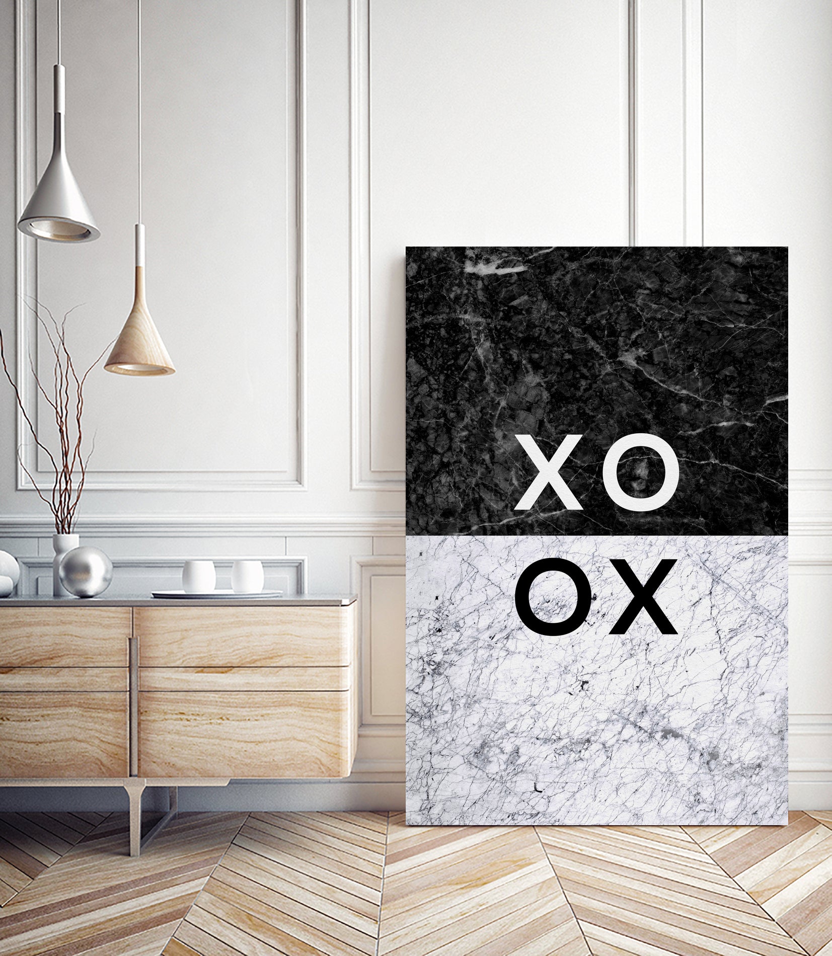 XO XO by Dana Shek on GIANT ART - white typography