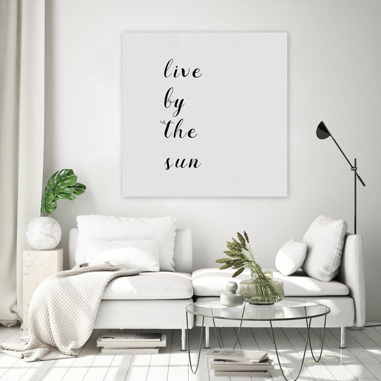 Live By The Sun by Dana Shek on GIANT ART - white digital painting