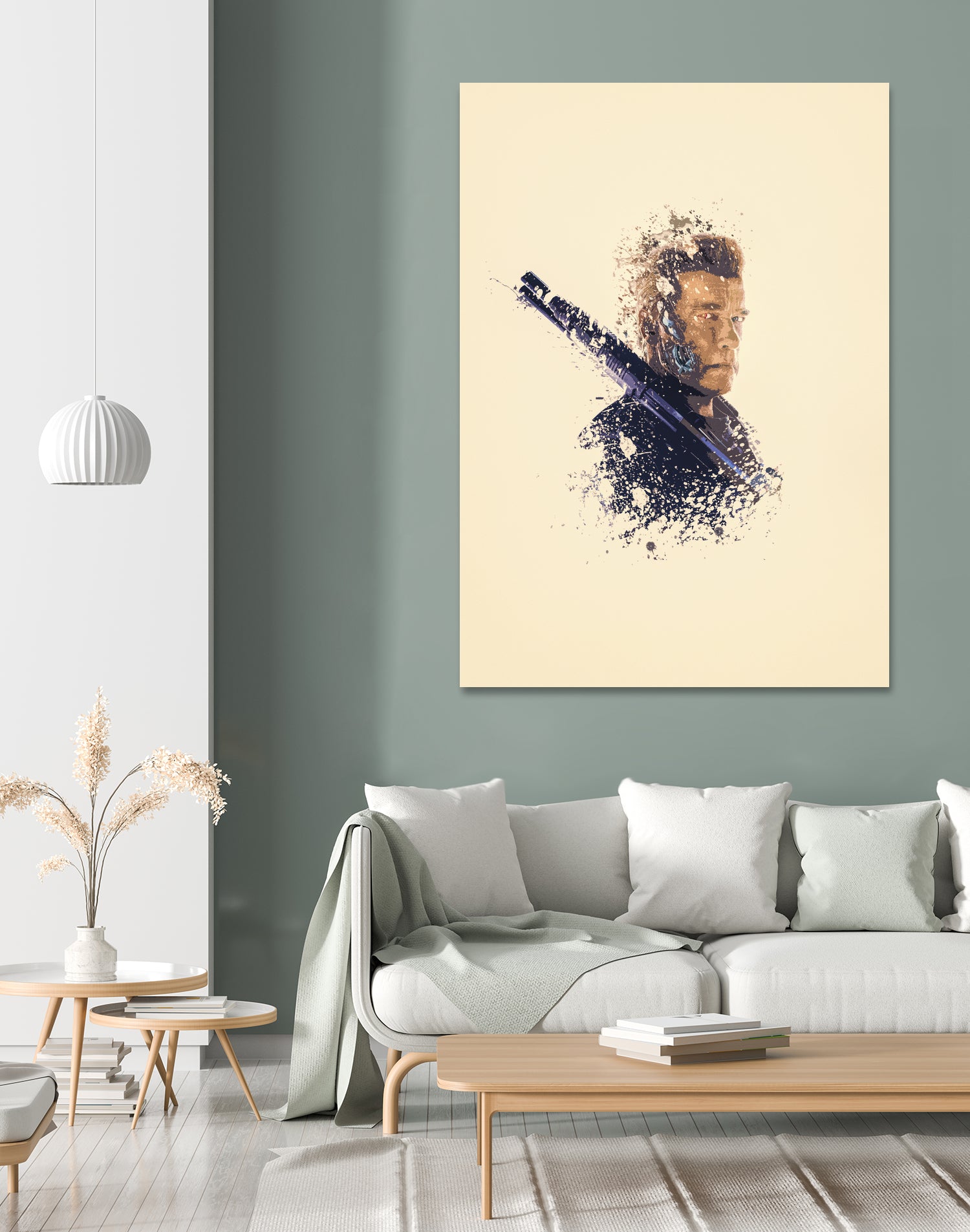 Terminator Arnold Schwarzenegger by Jurijs Permanickis on GIANT ART - yellow digital painting