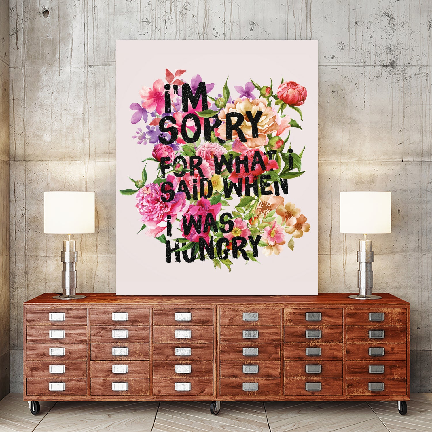 I'm Sorry For What I Said When I Was Hungry. by Sara Eshak on GIANT ART - orange photo illustration