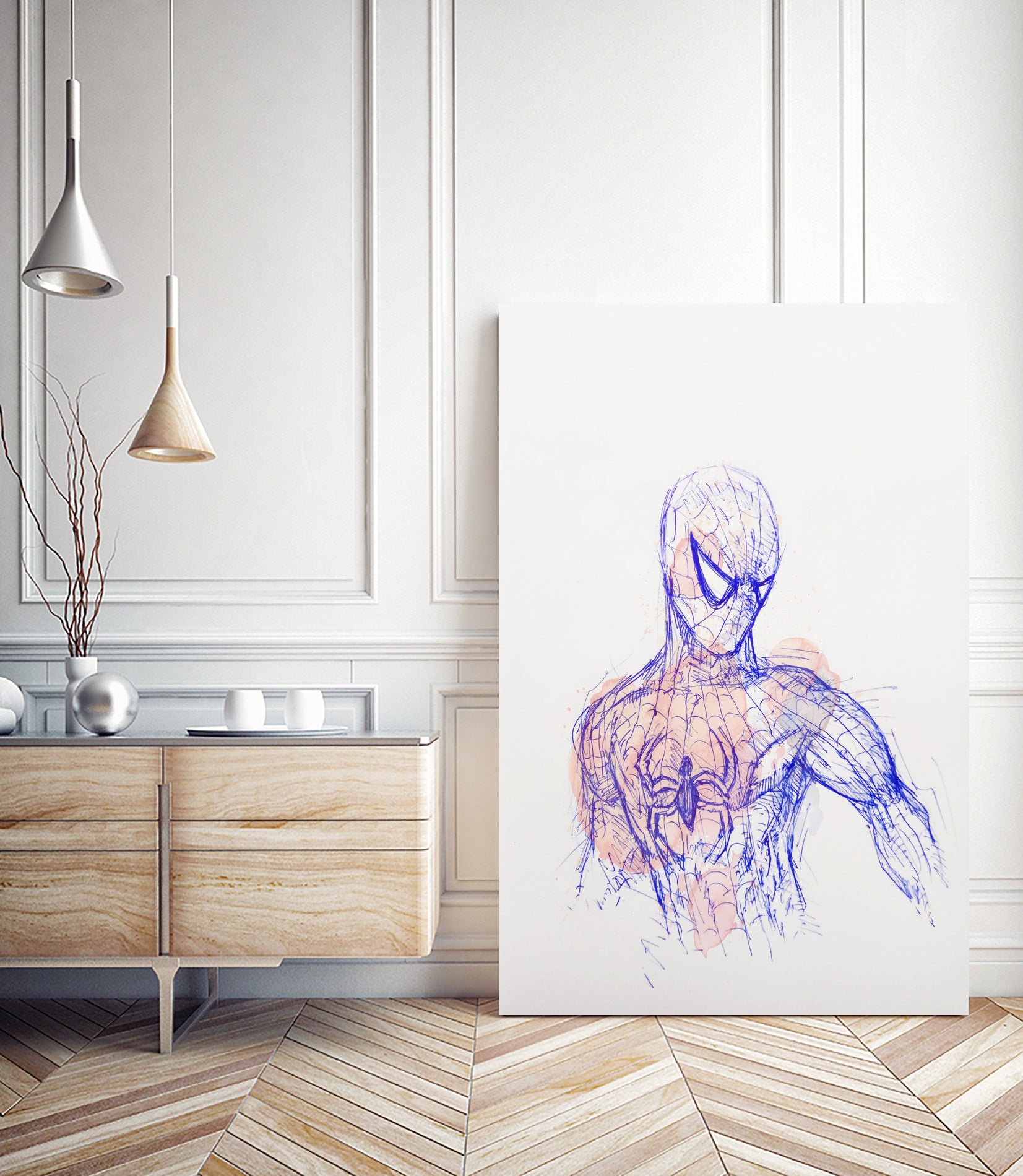 Spider-Man by Koen Cheung Mok on GIANT ART - white character design