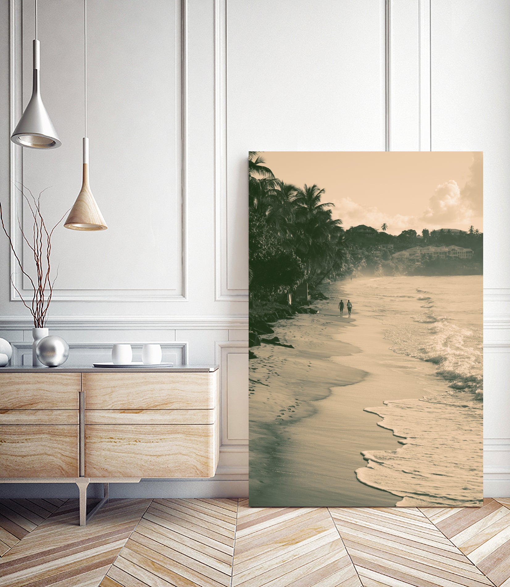 Tropical Beach by Konstantin Sevostyanov on GIANT ART - brown photo illustration