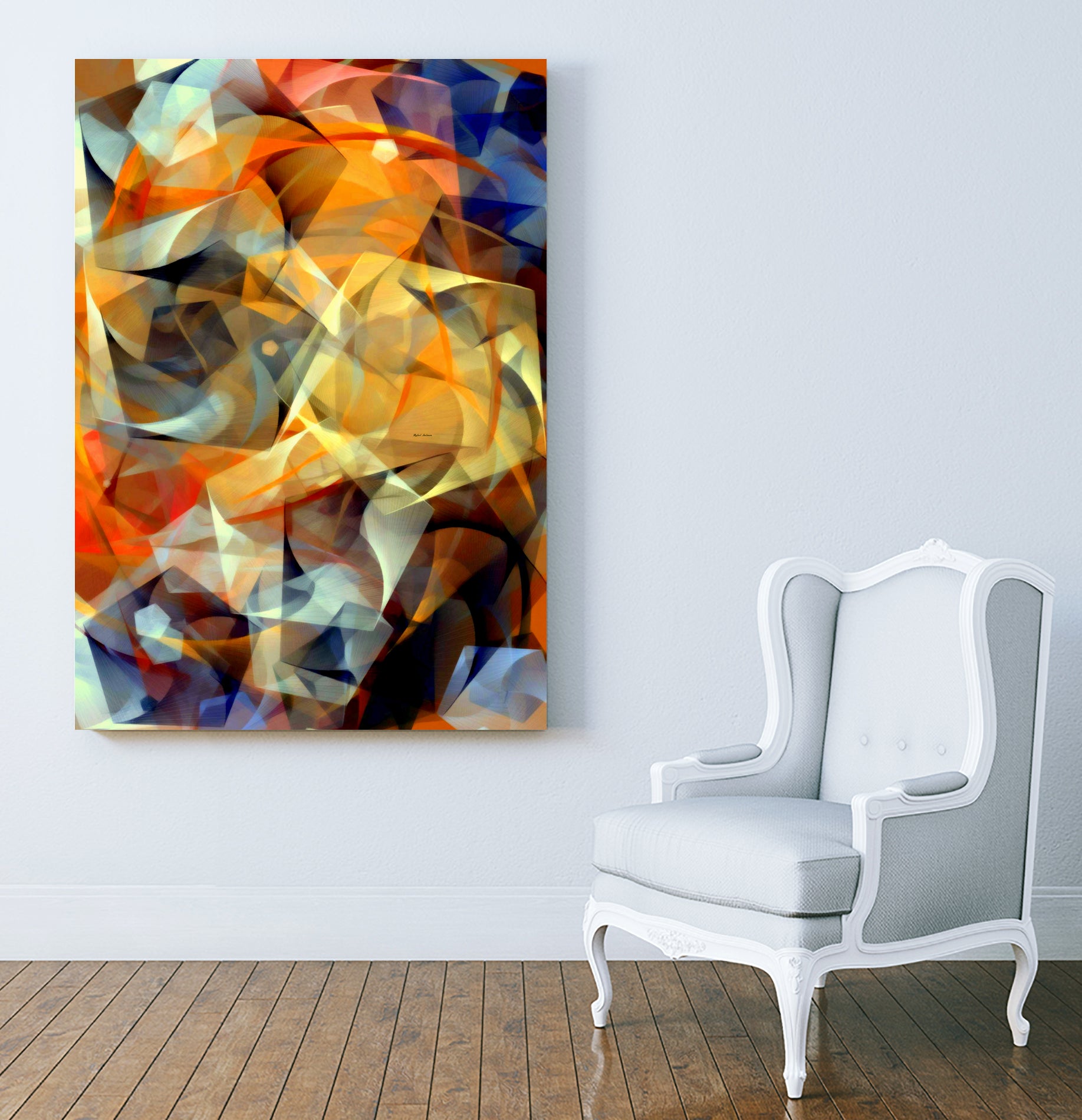 Cosmic by Rafael Salazar on GIANT ART - yellow digital painting