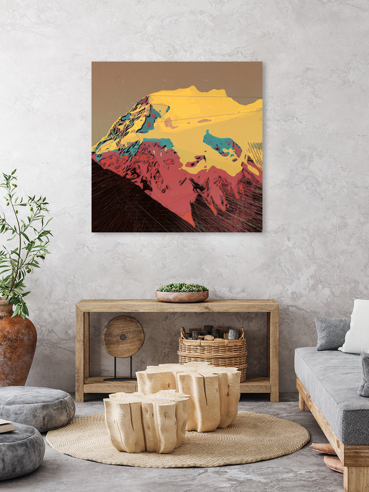 Seasons by Jamison Gish on GIANT ART - yellow digital painting