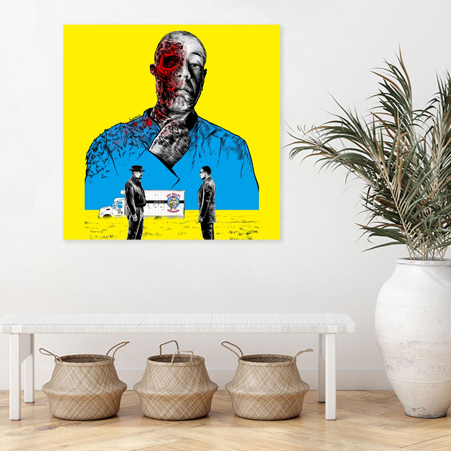 Breaking bad Gus Fring by Paola Morpheus on GIANT ART - blue digital painting