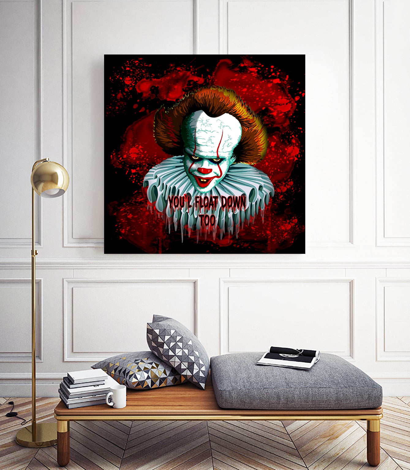 Pennywise IT 2017 Vector Graphics Artwork based on it by Monica Terrana on GIANT ART - black character design