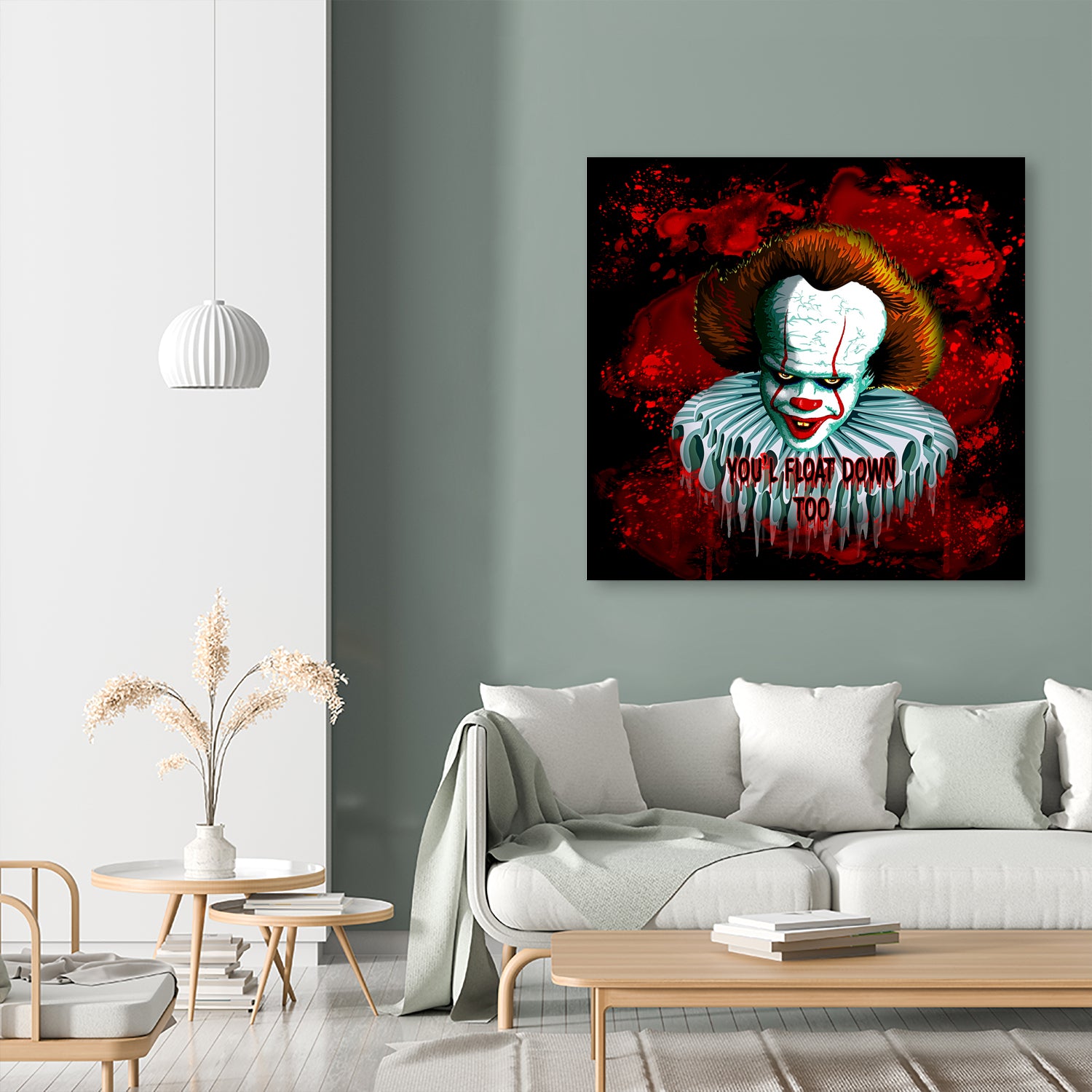 Pennywise IT 2017 Vector Graphics Artwork based on it by Monica Terrana on GIANT ART - black character design