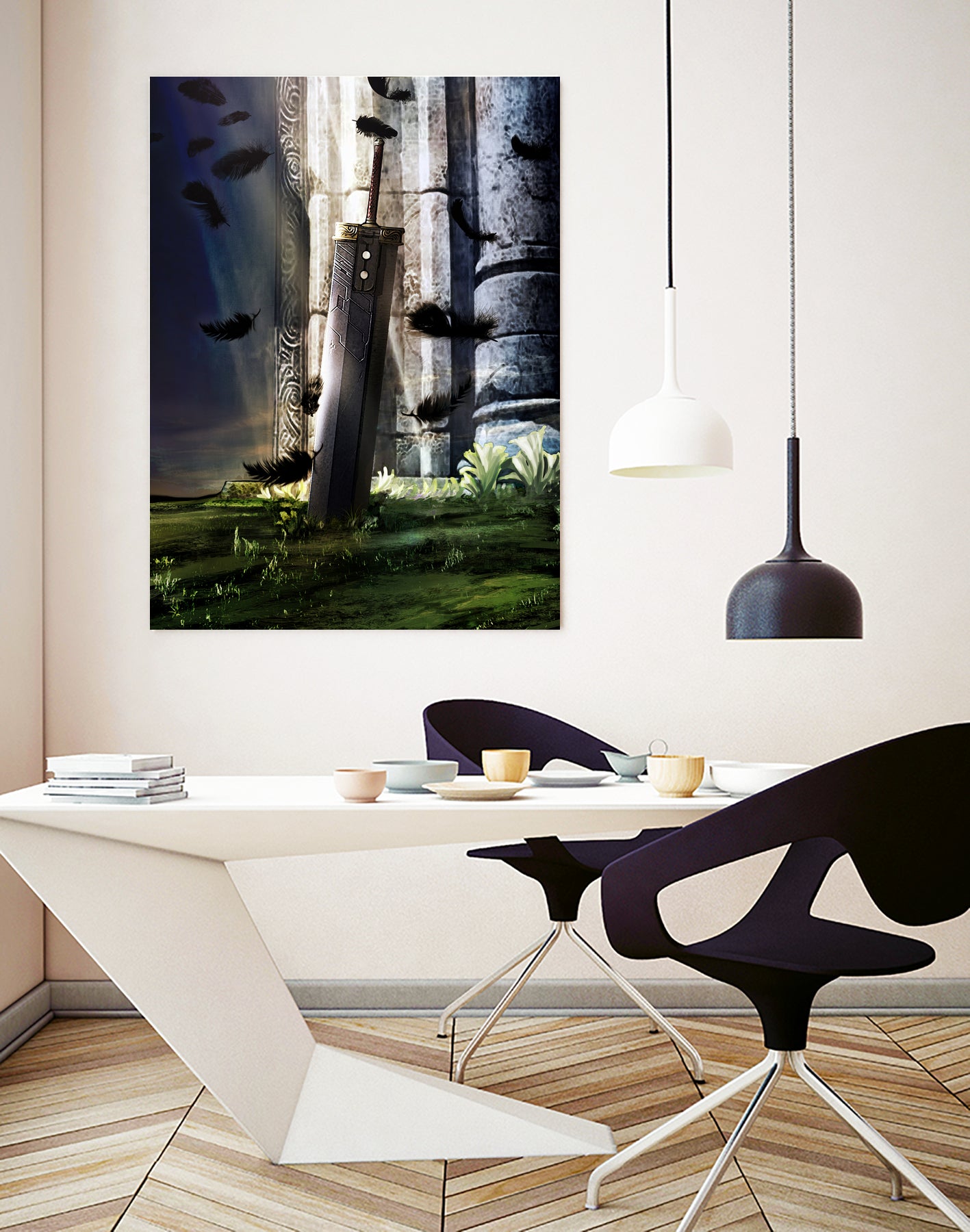 A Hero's sword - Final Fantasy VII Artwork by MCAshe 24 on GIANT ART - green digital painting